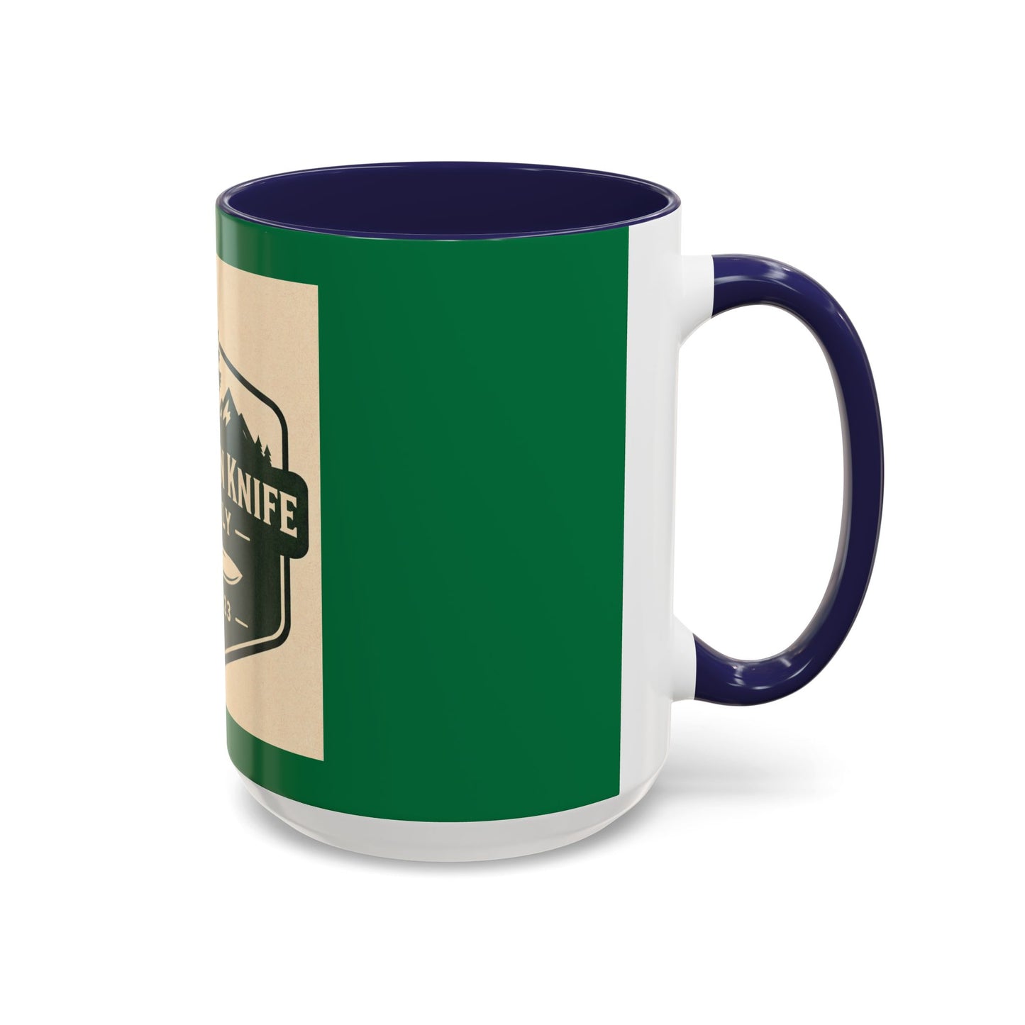Evergreen Knife Supply Coffee Mug — Rustic Outdoor Camper 11/15oz Accent Mug
