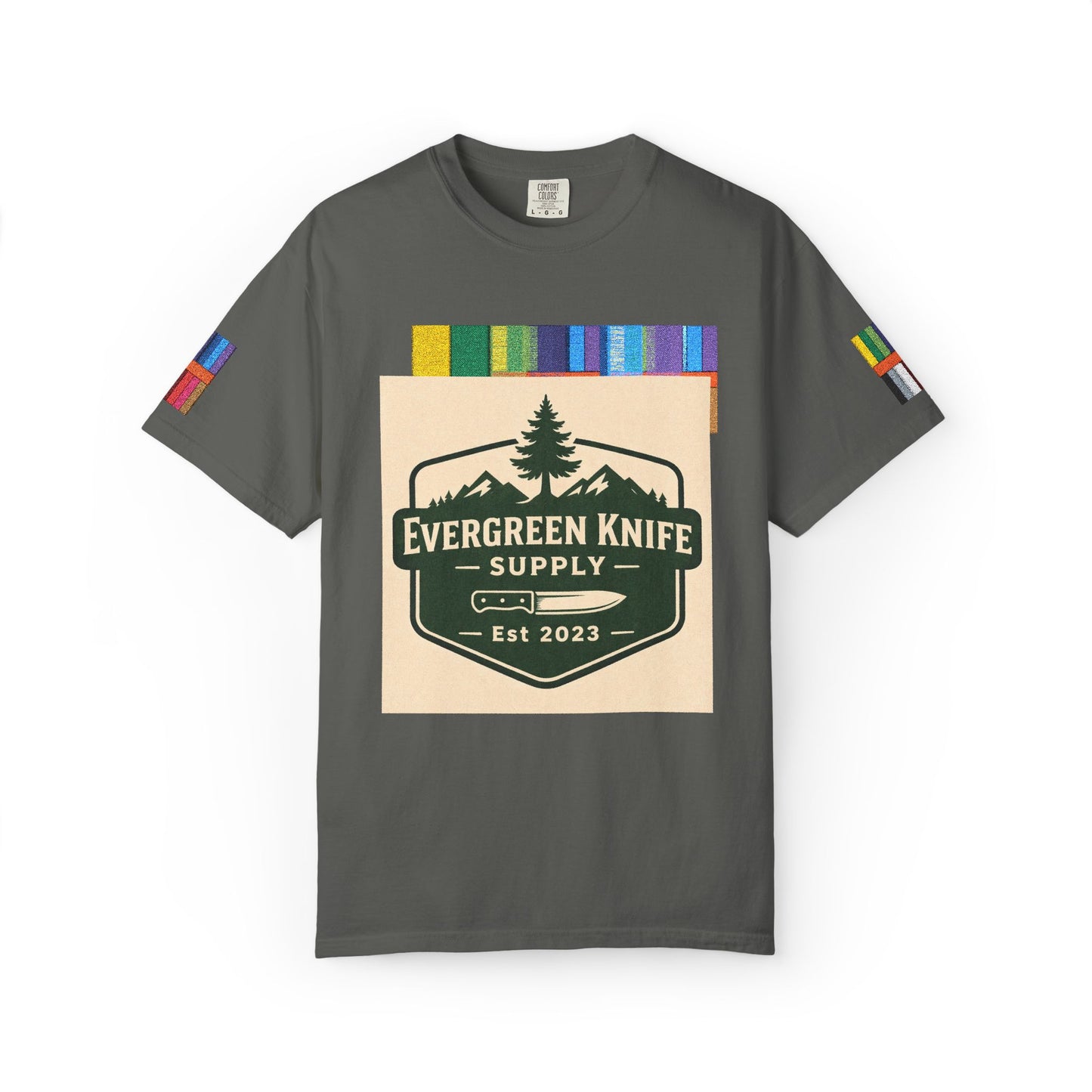 Evergreen Knife Supply T-Shirt — Outdoor Camping Logo Tee