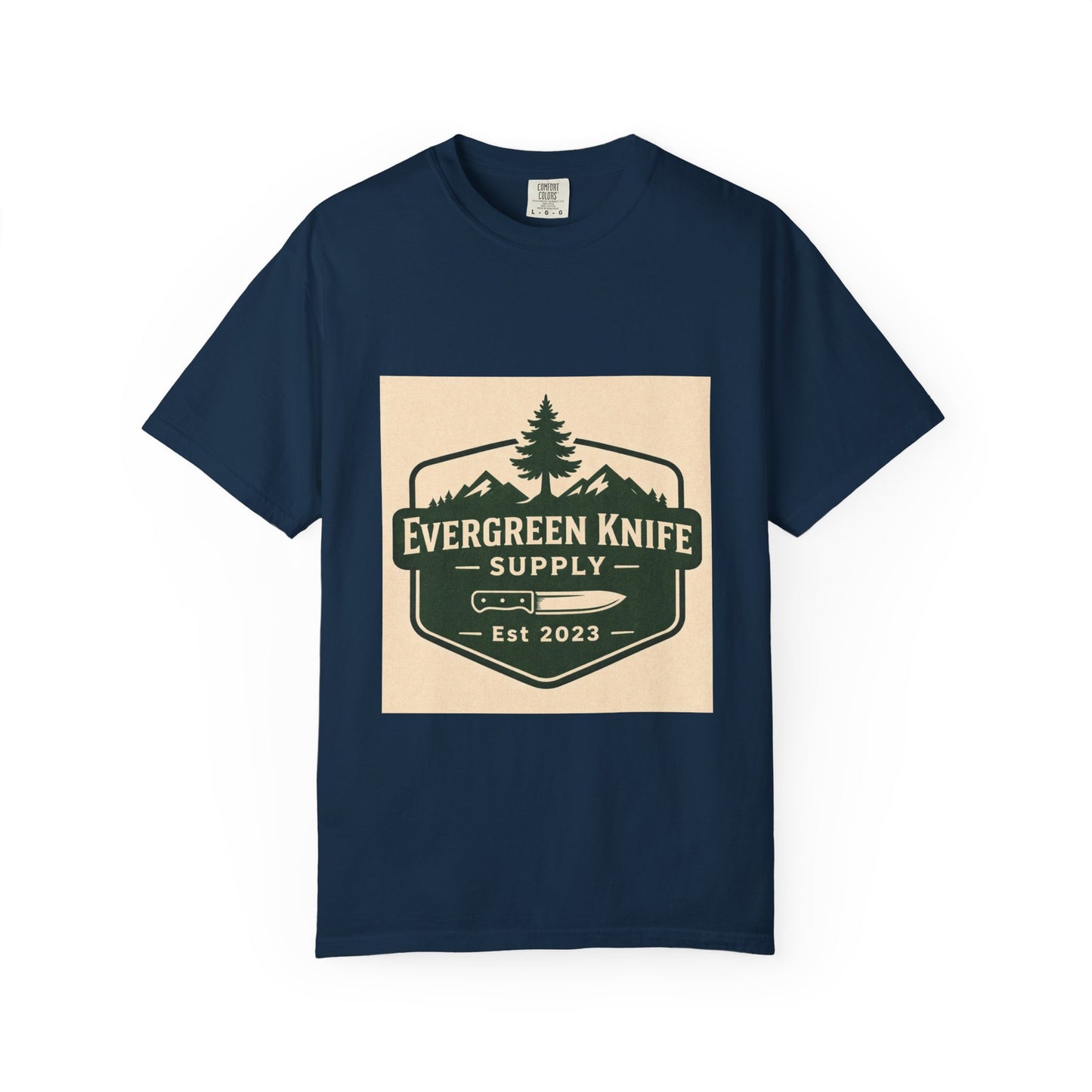 Evergreen Knife Supply T-Shirt — Outdoor Camping Logo Tee