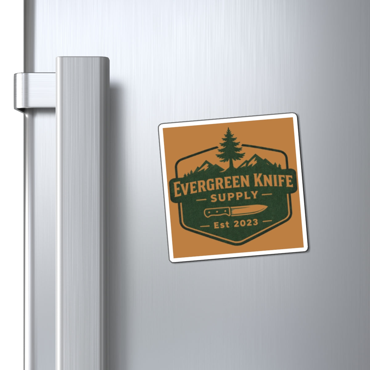 Outdoor Adventure Magnet for Knife Enthusiasts, Hiking Decor, Kitchen Accessories, Gift for Craftsmen, Rustic Home Decor