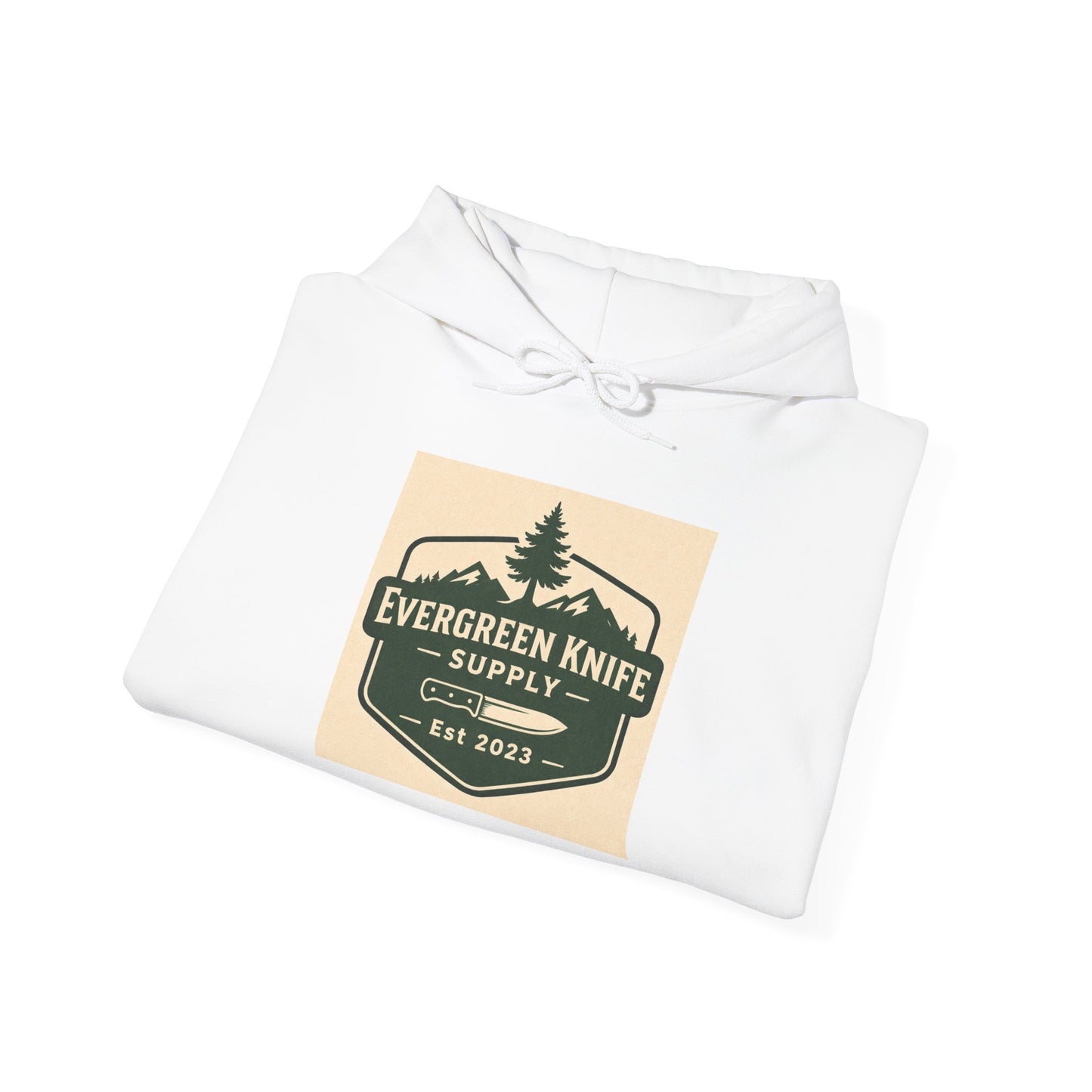 Evergreen Knife Supply Hoodie – Outdoor Camping Logo Sweatshirt