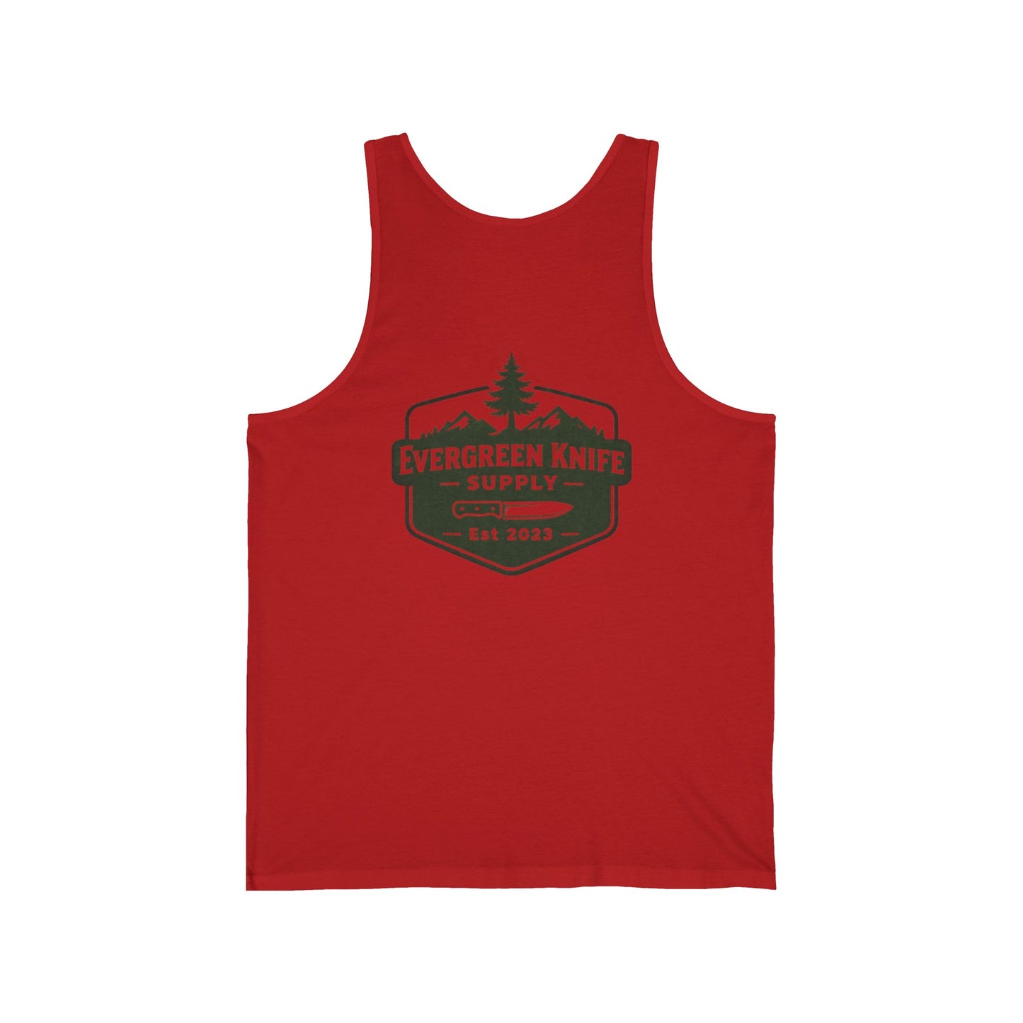 Evergreen Knife Supply Tank Top — Outdoor Camping Logo Vest
