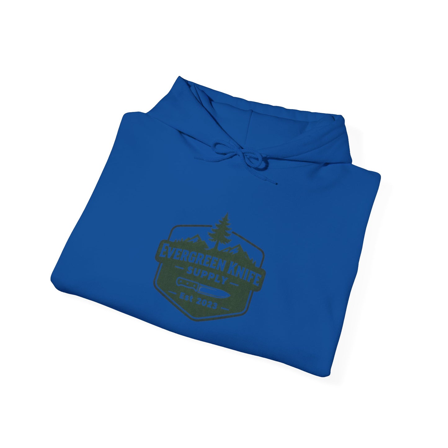 Evergreen Knife Supply Hoodie – Outdoor Camping Logo Sweatshirt