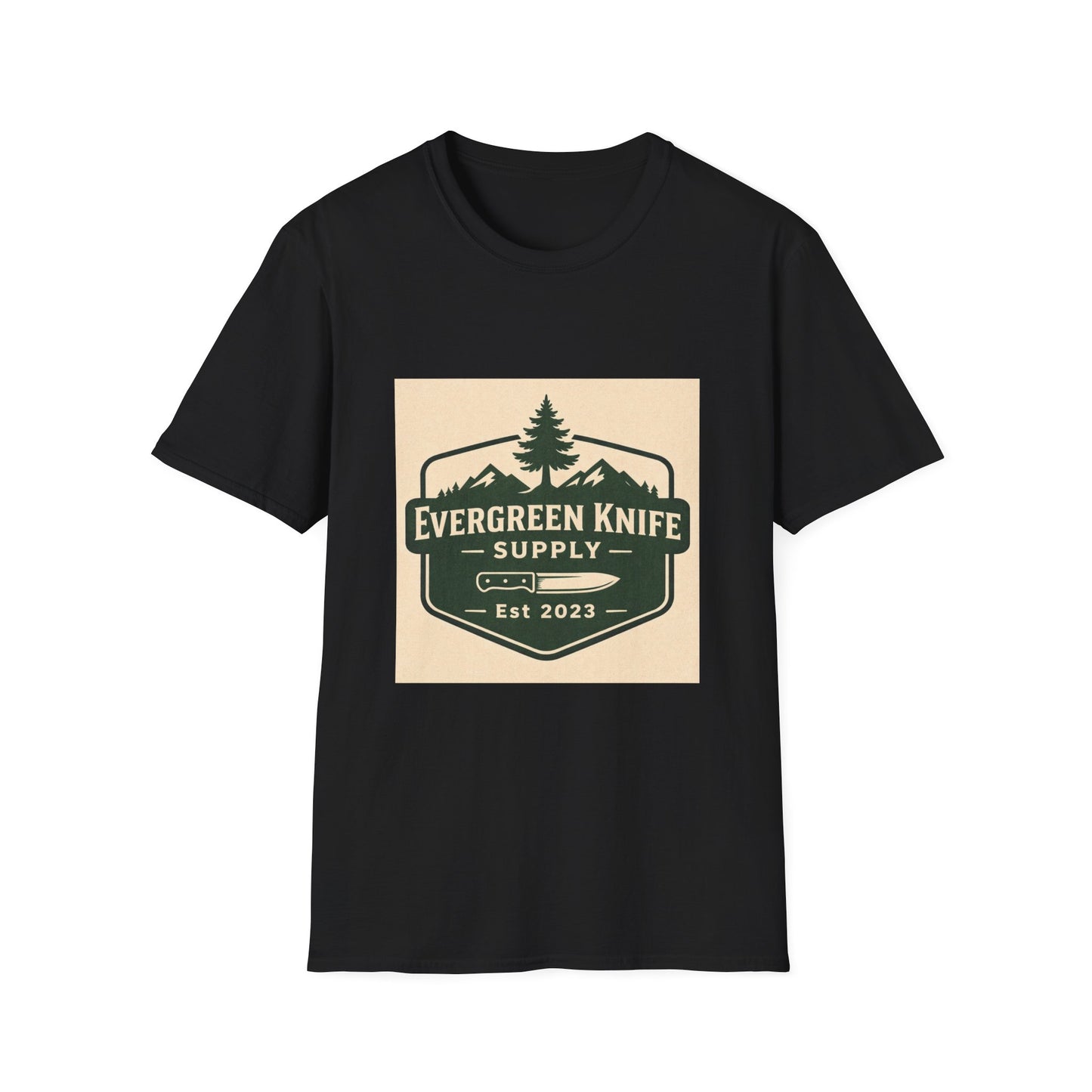Evergreen Knife Supply Logo T-Shirt — Outdoor Camping Gear Tee