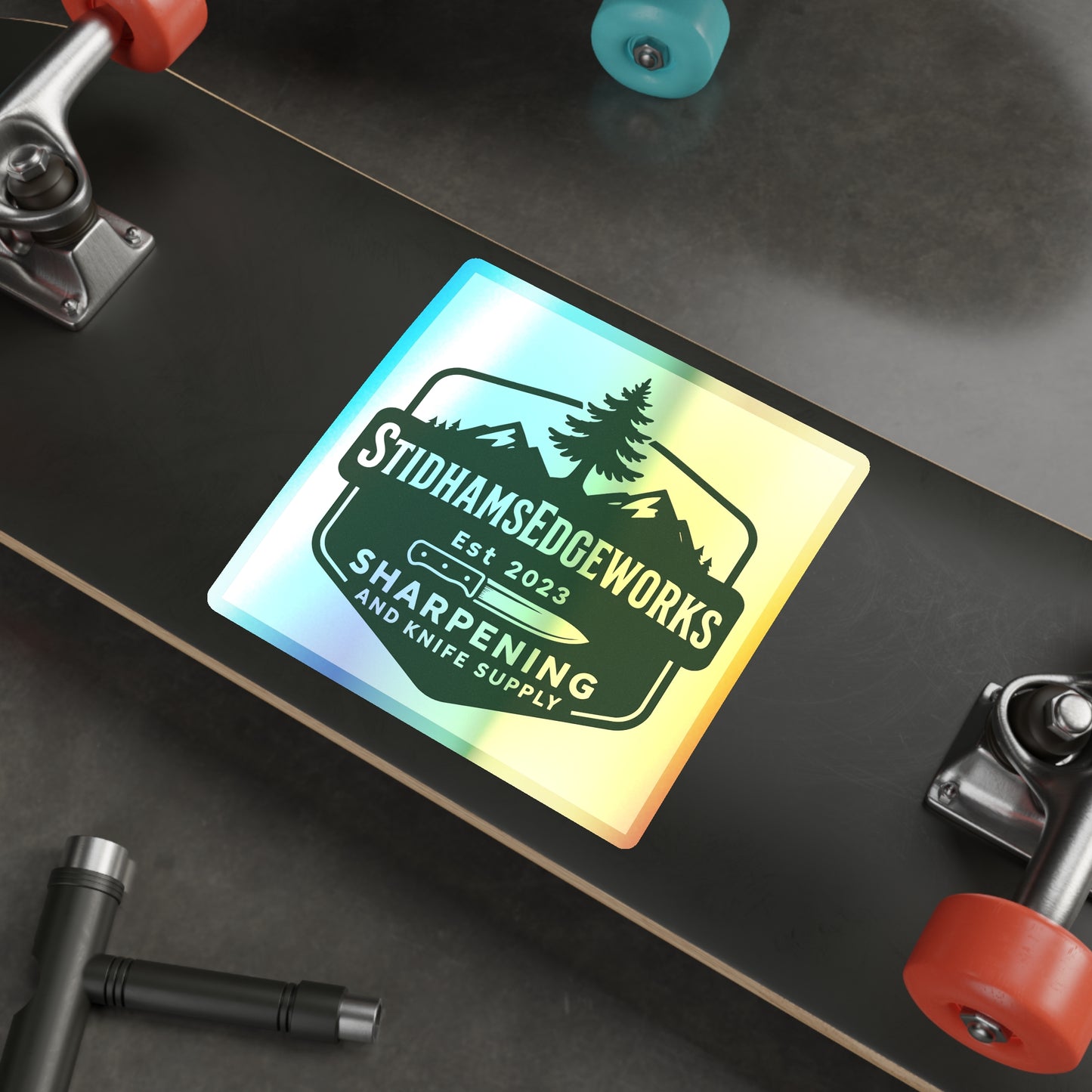 Holographic Outdoor Adventure Stickers | Perfect for Camping, Hiking Gear, Water Bottles, Surfboards, Outdoor Enthusiasts