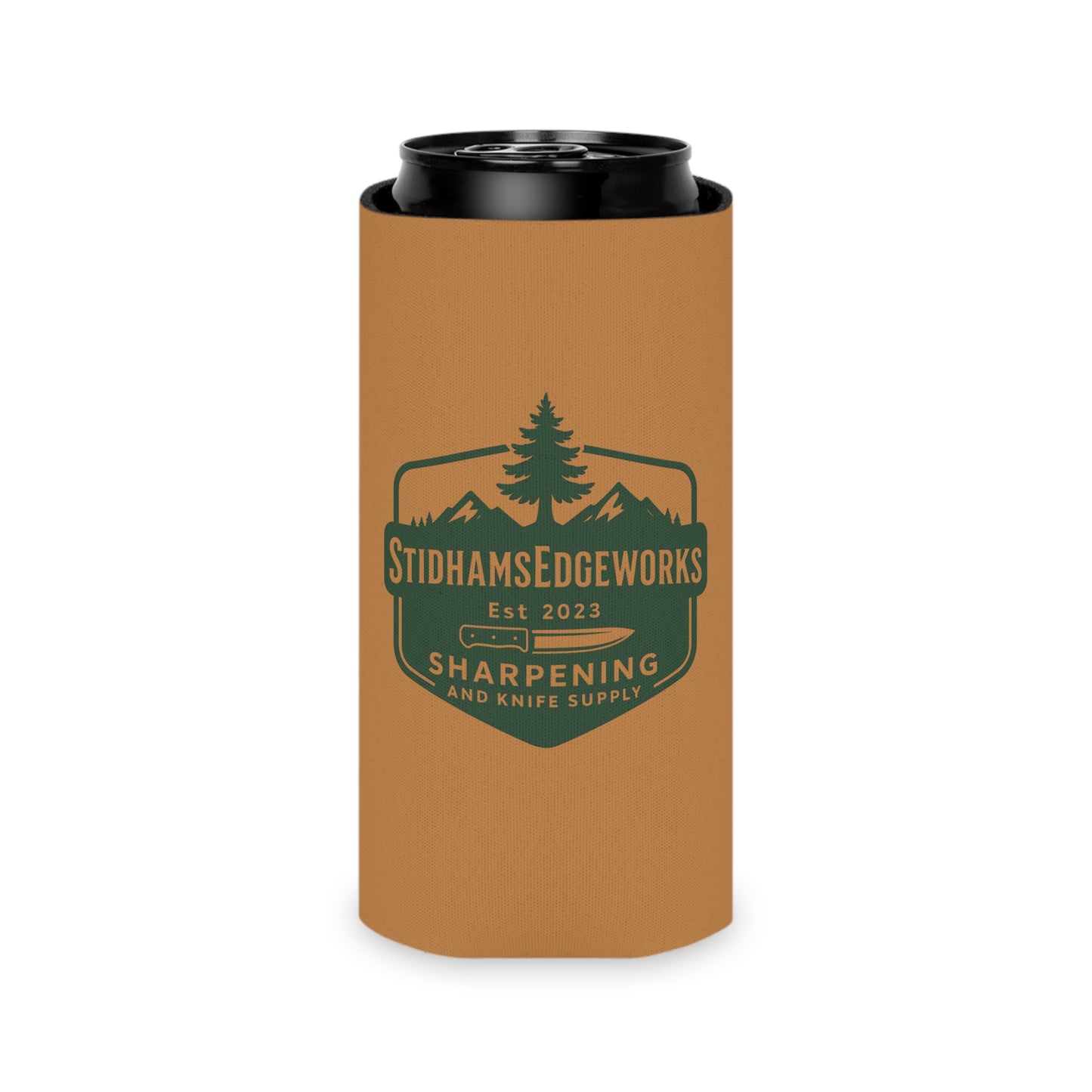 Outdoor Adventure Can Cooler, Personalized Gift for Dad, Camping Accessory, Birthday Present, BBQ Essential, Brewery Keepsake
