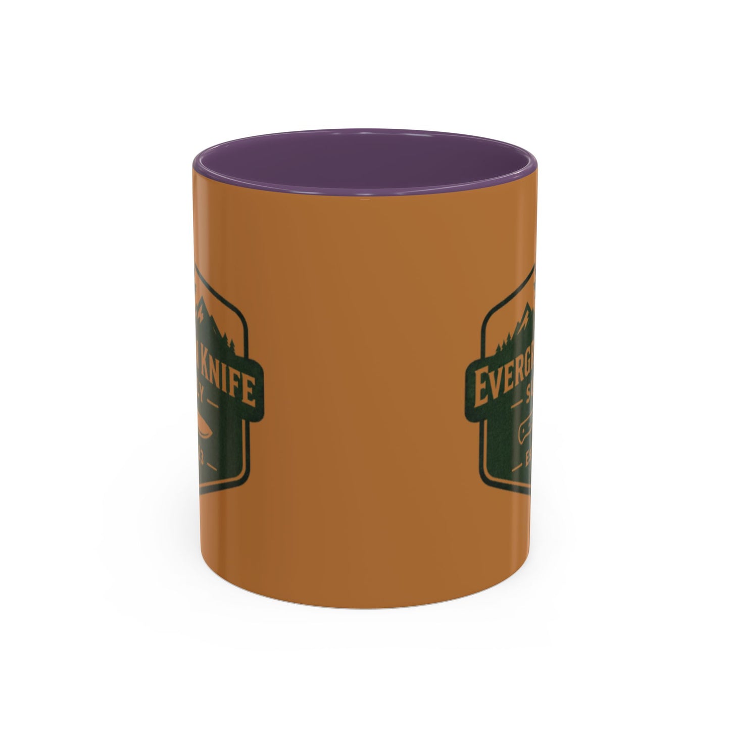 Evergreen Knife Supply Coffee Mug — Rustic Outdoor Logo Accent Mug