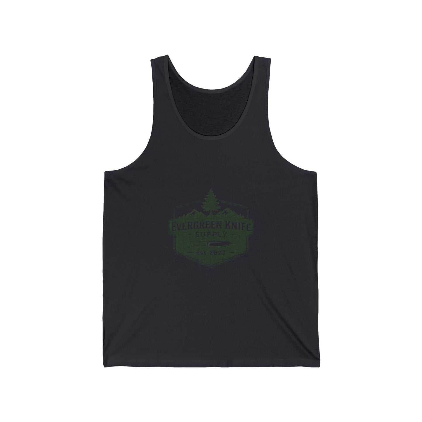 Evergreen Knife Supply Tank Top — Outdoor Camping Logo Vest