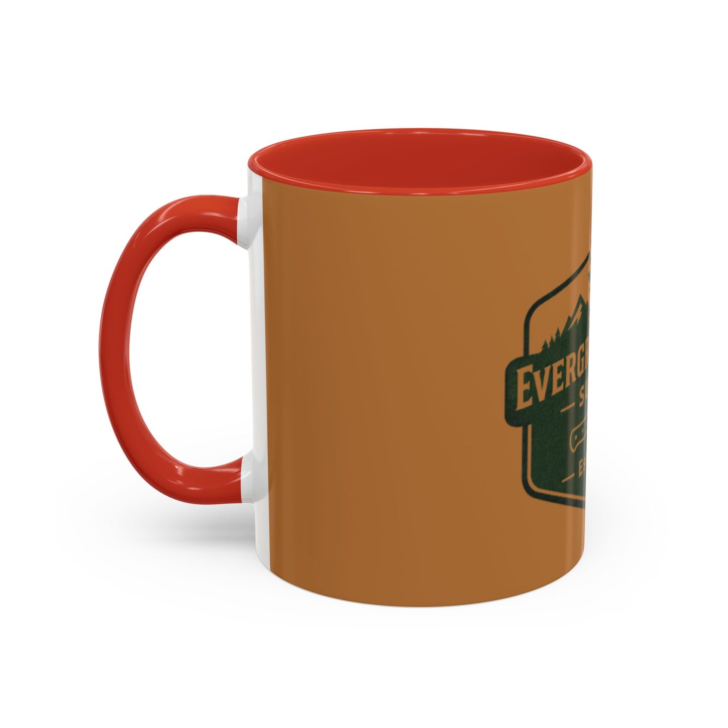 Evergreen Knife Supply Coffee Mug — Rustic Outdoor Camper 11/15oz Accent Mug