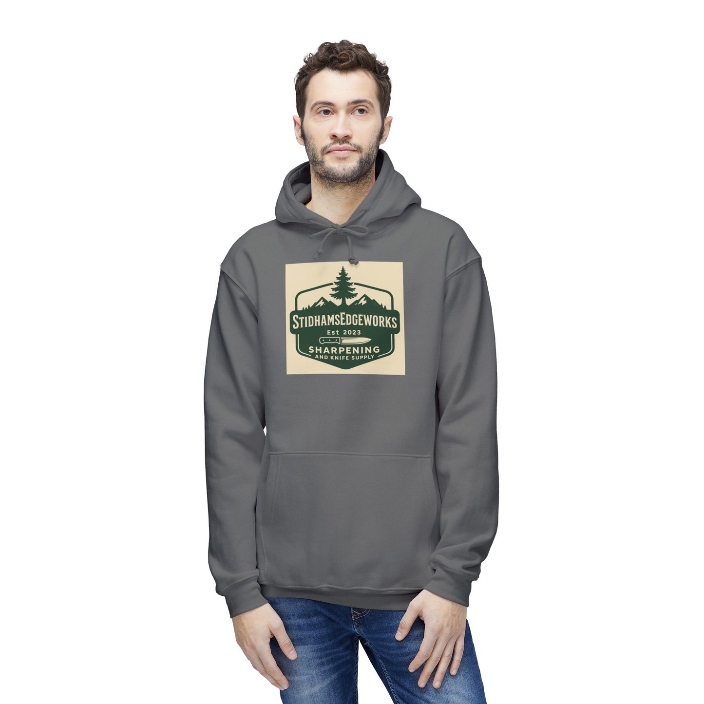 Lumberjack Themed Unisex Hooded Sweatshirt, Cozy Gift for Outdoor Enthusiasts, Tree Lover's Apparel, Perfect for Fall Camping