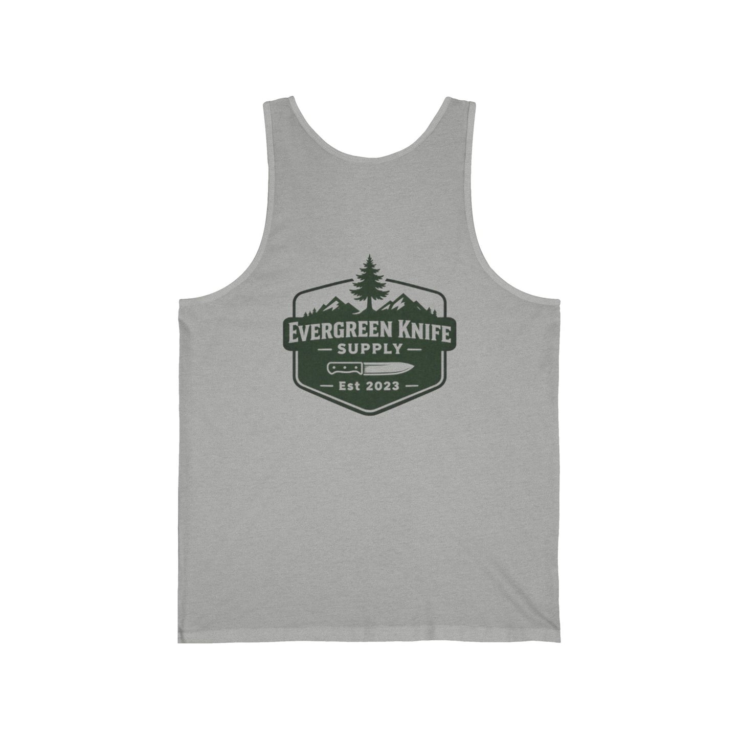 Evergreen Knife Supply Tank Top — Outdoor Camping Logo Vest