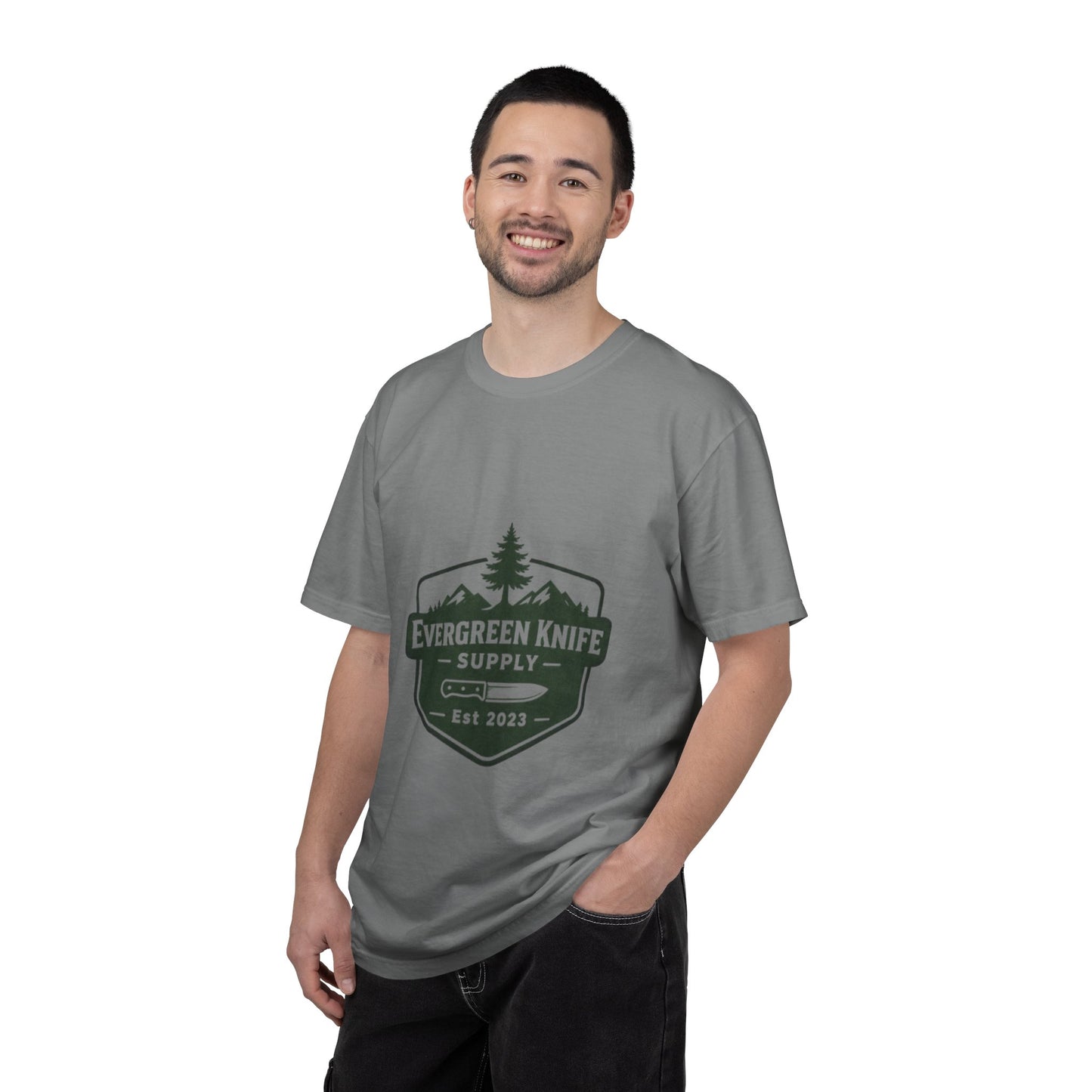 Evergreen Knife Supply T-Shirt — Outdoor Camping Logo Tee