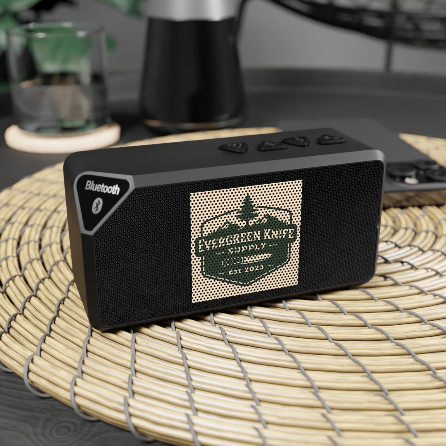 Bluetooth Speaker — Evergreen Knife Co. Logo Portable Wireless Speaker