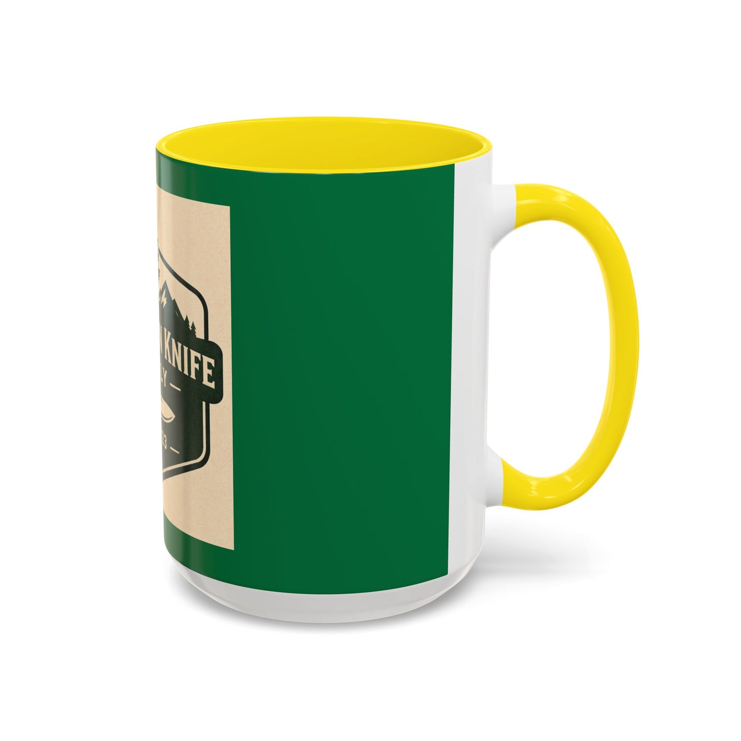 Evergreen Knife Supply Coffee Mug — Rustic Outdoor Camper 11/15oz Accent Mug