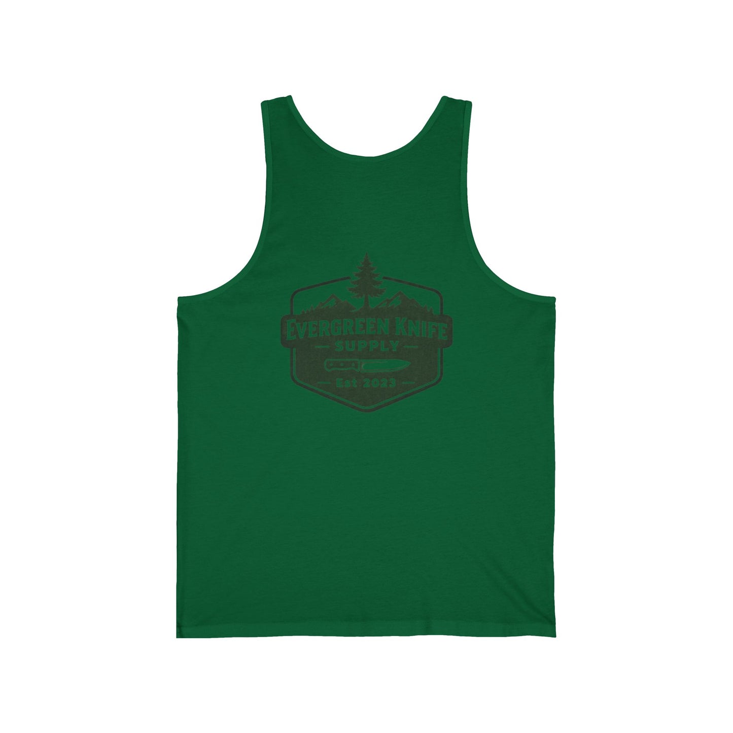 Evergreen Knife Supply Tank Top — Outdoor Camping Logo Vest