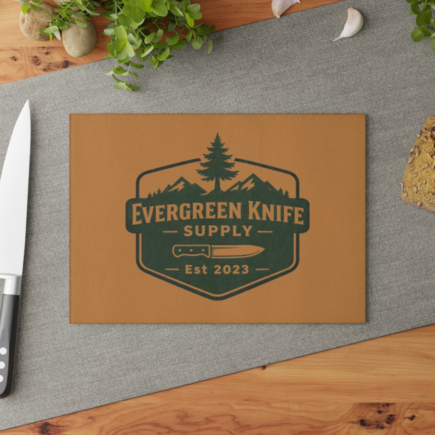 Personalized Glass Cutting Board with Custom Design, Kitchen Decor, Gift for Chefs, Wedding or Housewarming Present, Culinary Art