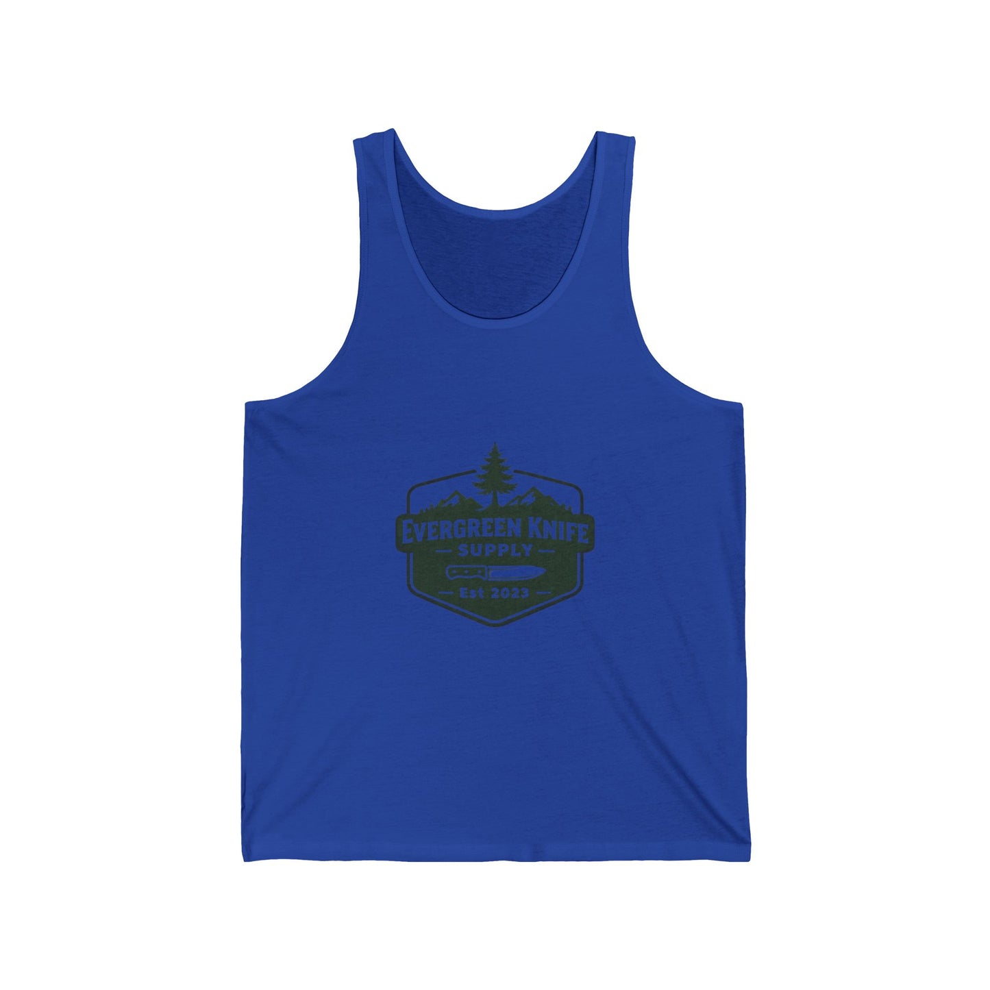 Evergreen Knife Supply Tank Top — Outdoor Camping Logo Vest