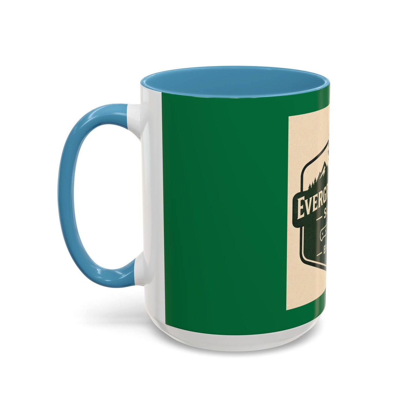 Evergreen Knife Supply Coffee Mug — Rustic Outdoor Camper 11/15oz Accent Mug