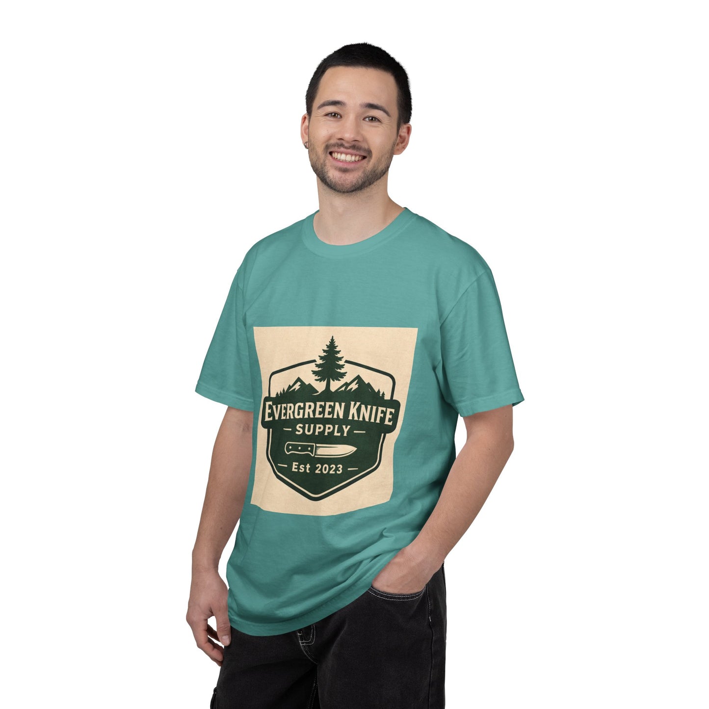 Evergreen Knife Supply T-Shirt — Outdoor Camping Logo Tee