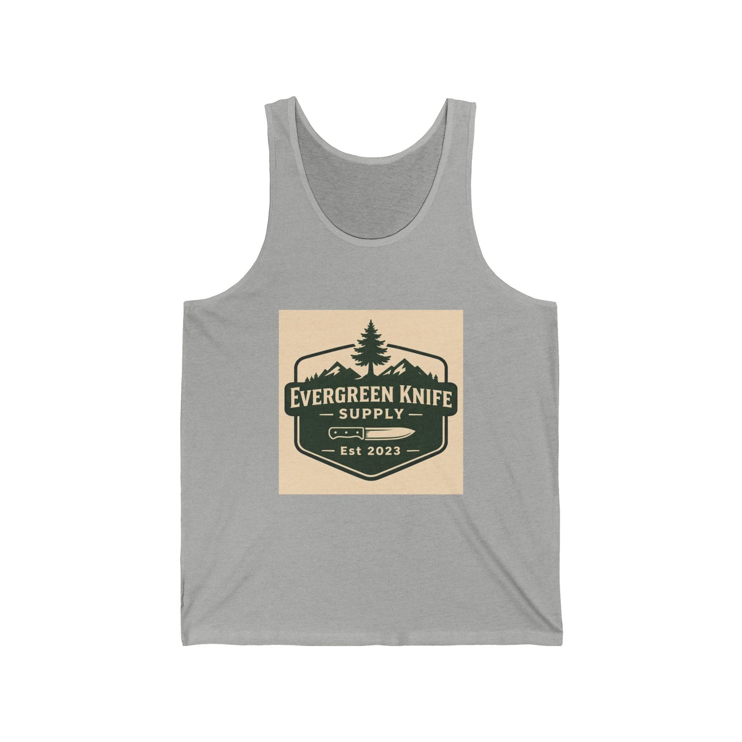 Evergreen Knife Supply Tank Top — Outdoor Camping Logo Vest