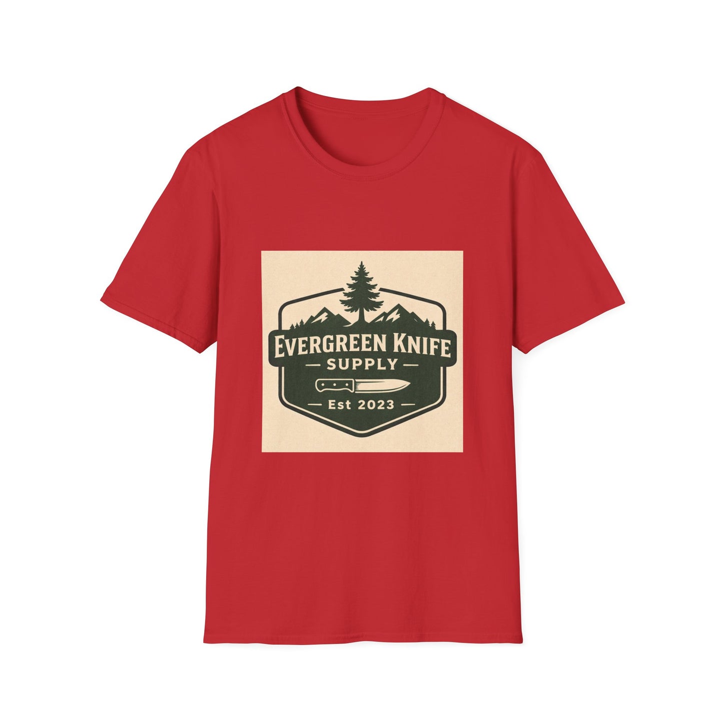 Evergreen Knife Supply Logo T-Shirt — Outdoor Camping Gear Tee