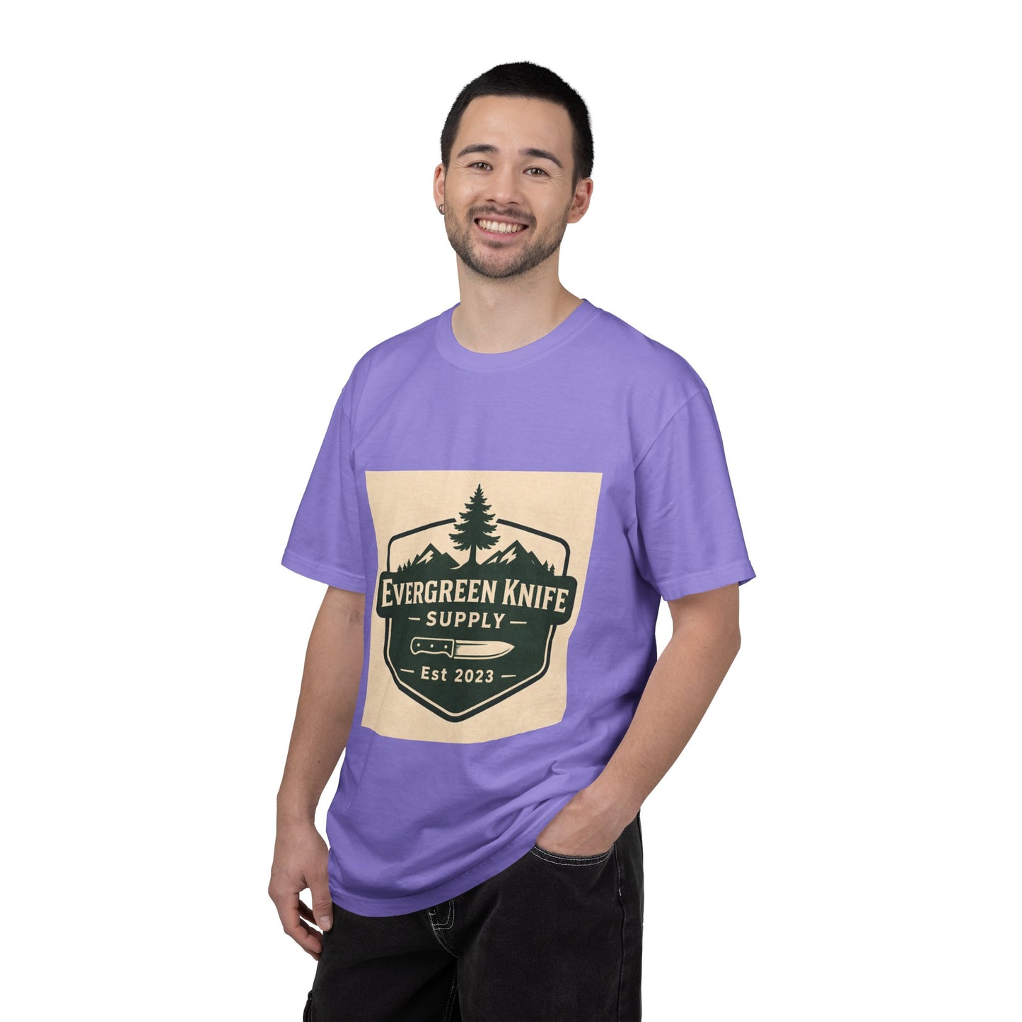 Evergreen Knife Supply T-Shirt — Outdoor Camping Logo Tee