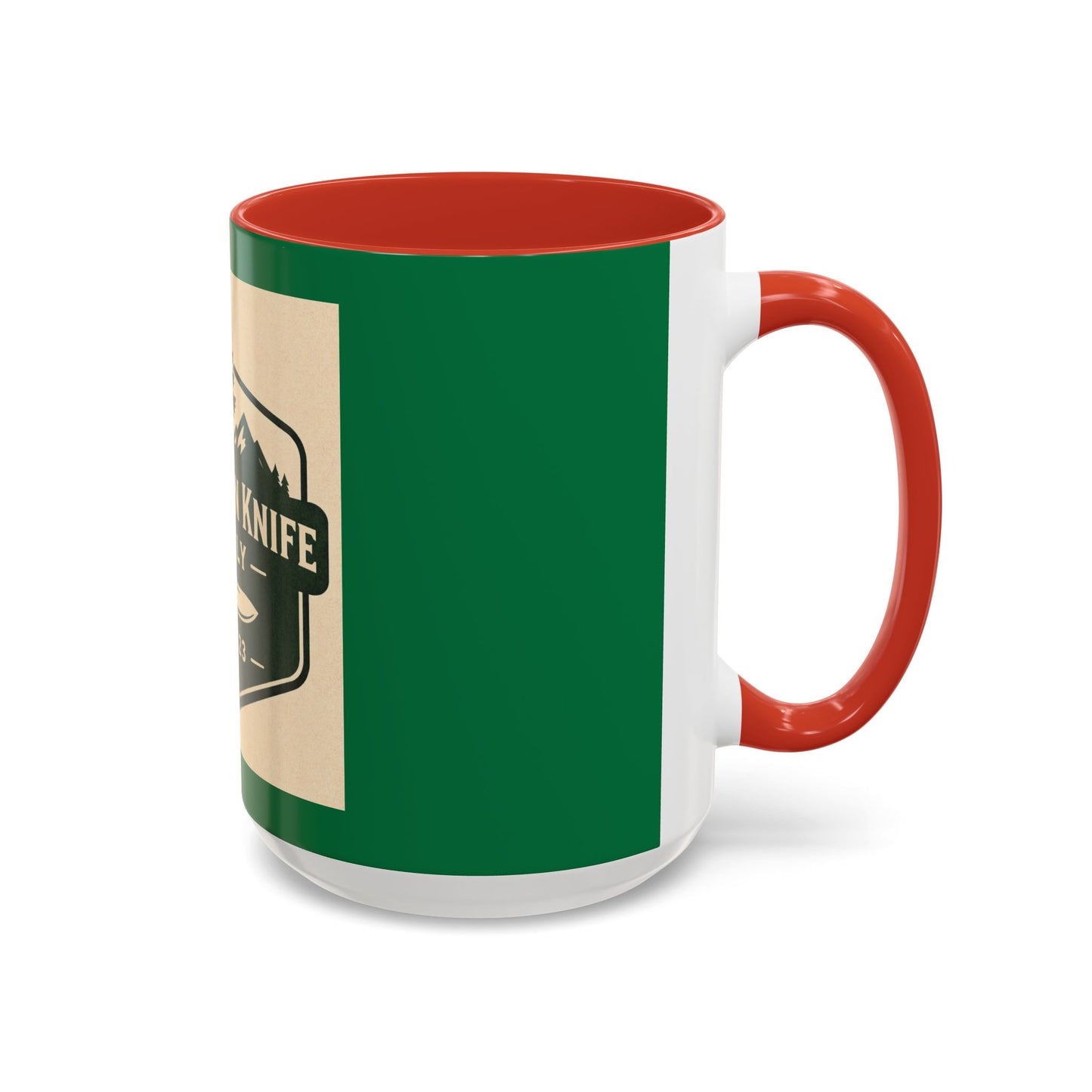 Evergreen Knife Supply Coffee Mug — Rustic Outdoor Camper 11/15oz Accent Mug