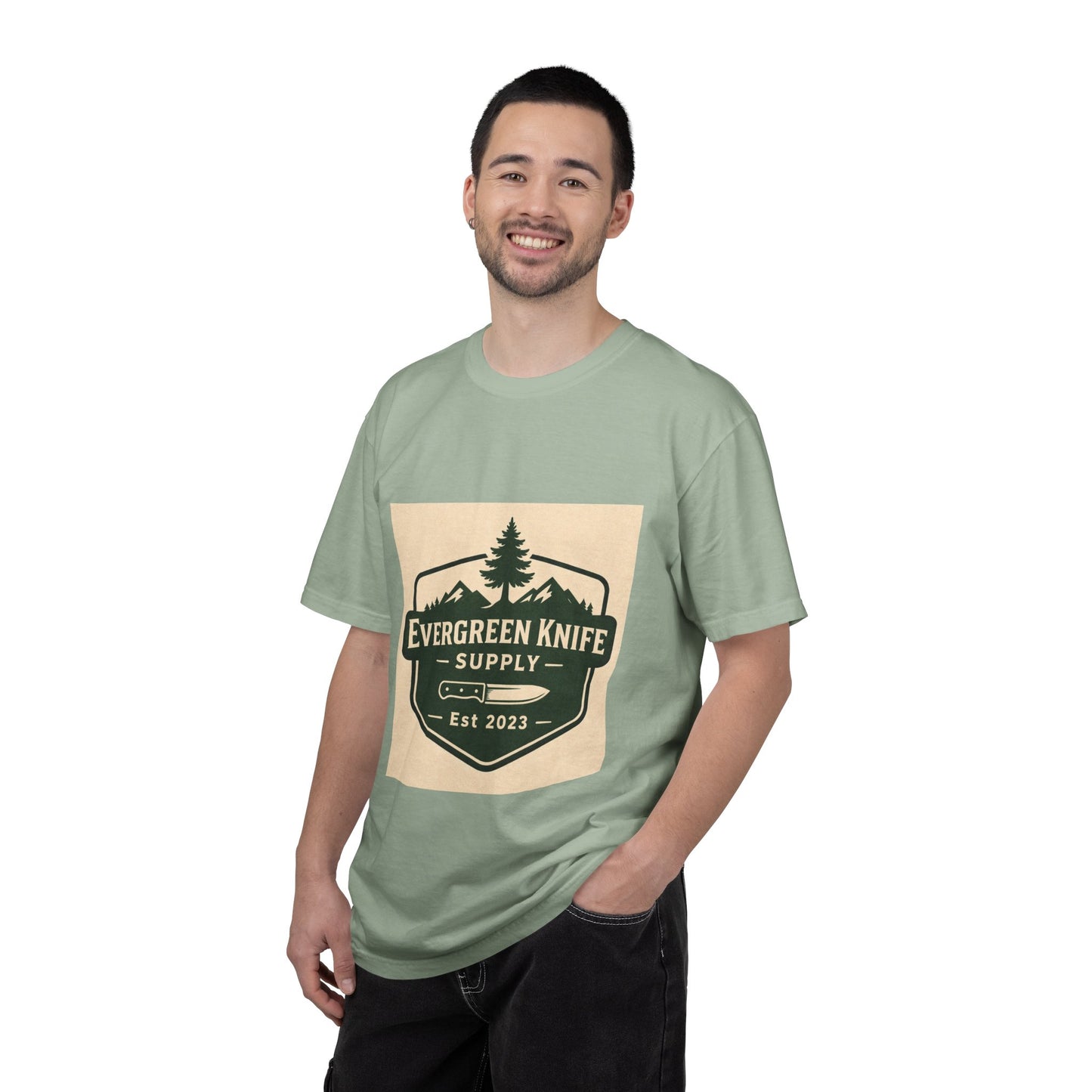 Evergreen Knife Supply T-Shirt — Outdoor Camping Logo Tee