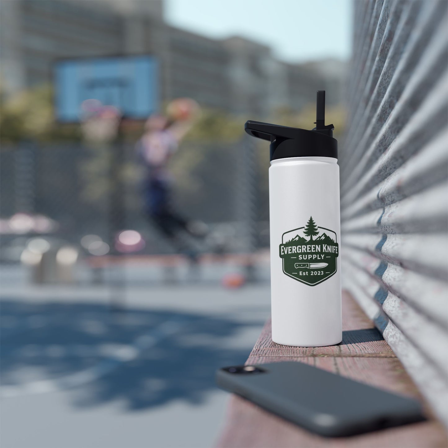 Everglades Park Badge Stainless Steel Water Bottle – Outdoor Adventure Insulated Bottle
