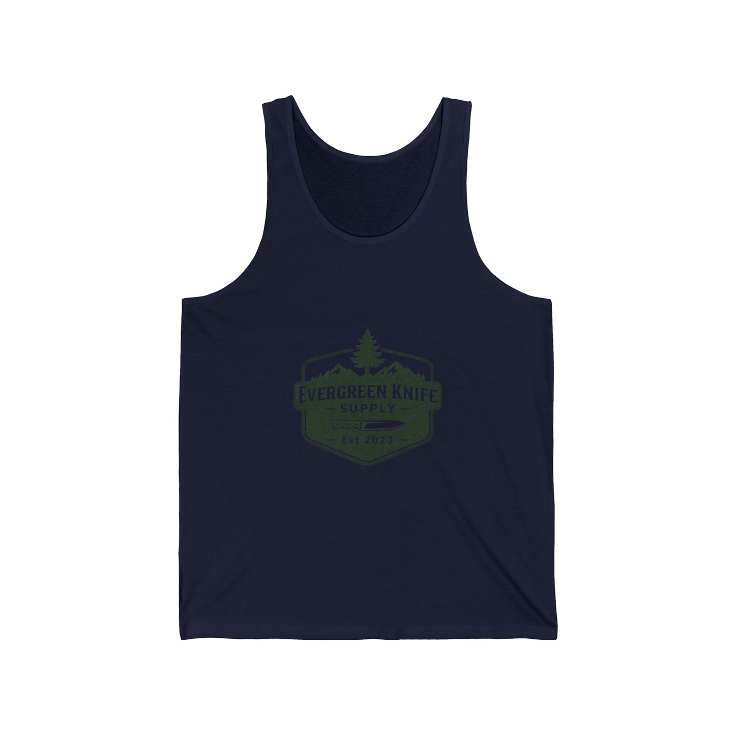 Evergreen Knife Supply Tank Top — Outdoor Camping Logo Vest
