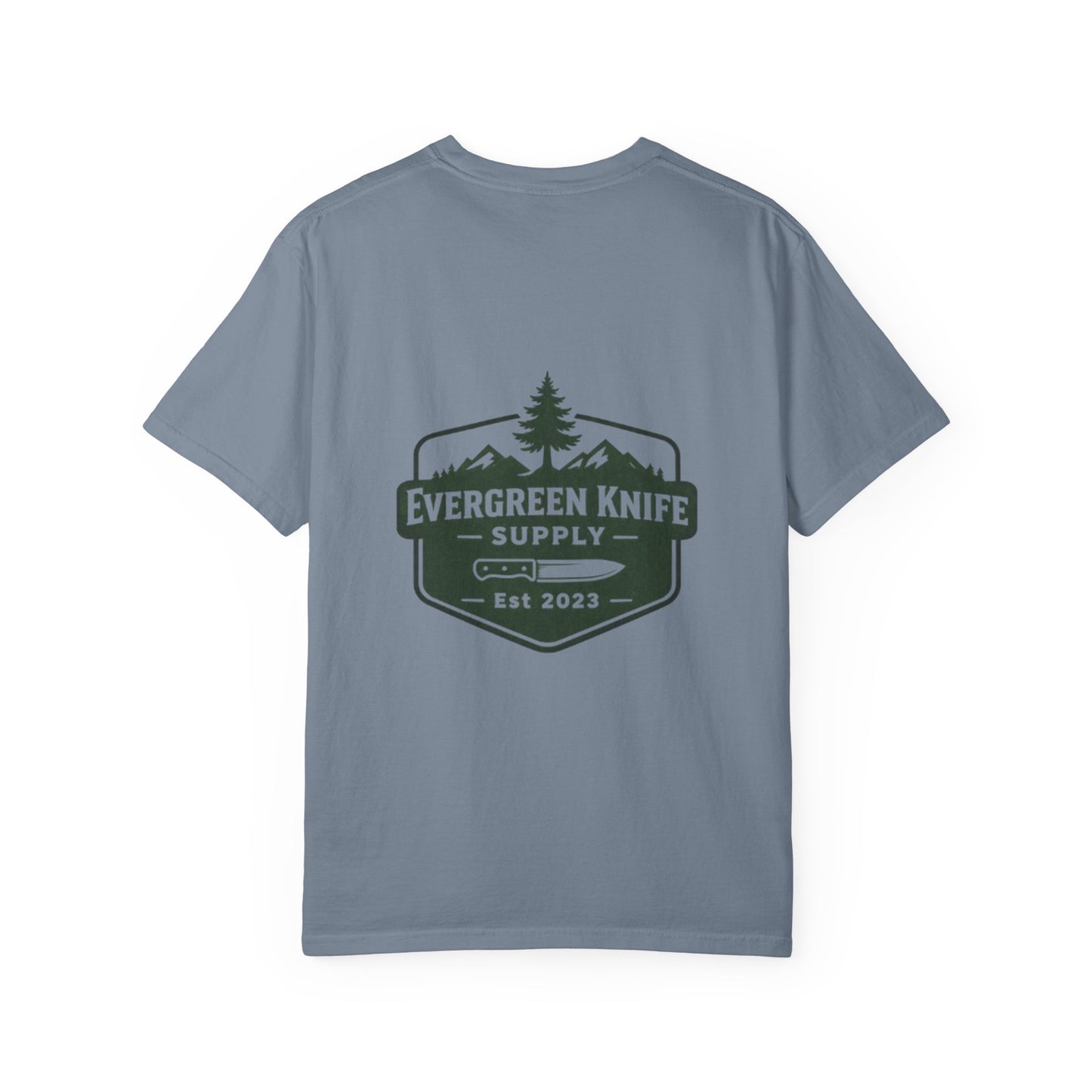 Evergreen Knife Supply T-Shirt — Outdoor Camping Logo Tee