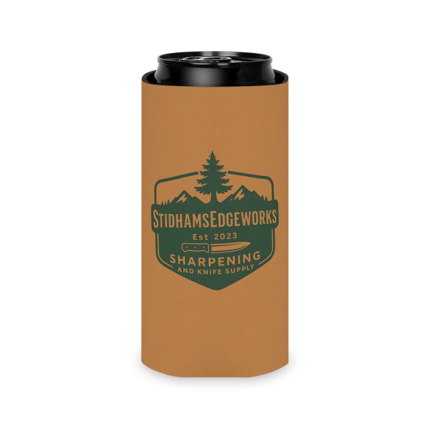Outdoor Adventure Can Cooler, Personalized Gift for Dad, Camping Accessory, Birthday Present, BBQ Essential, Brewery Keepsake