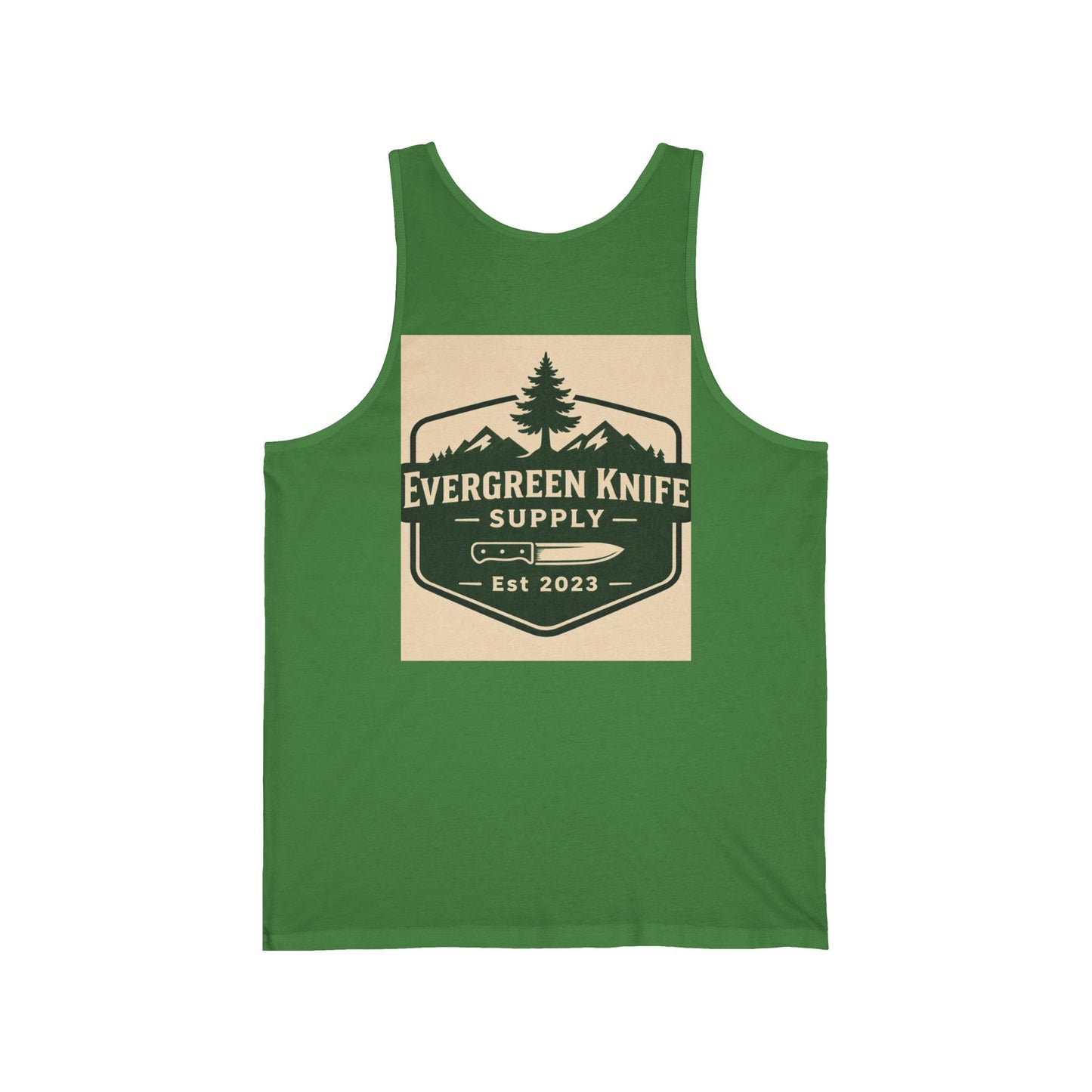 Evergreen Knife Supply Tank Top — Outdoor Camping Logo Vest