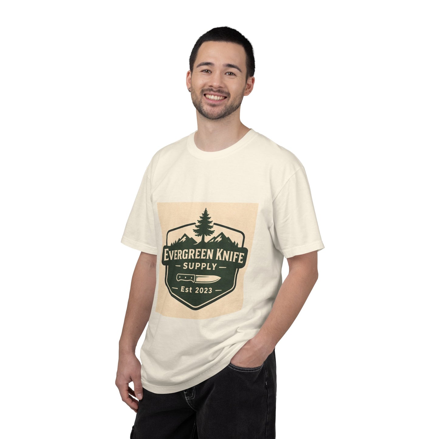 Evergreen Knife Supply T-Shirt — Outdoor Camping Logo Tee