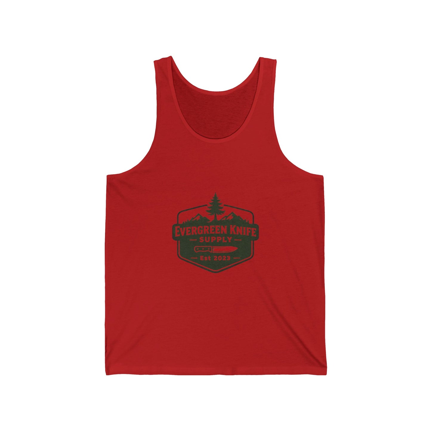 Evergreen Knife Supply Tank Top — Outdoor Camping Logo Vest
