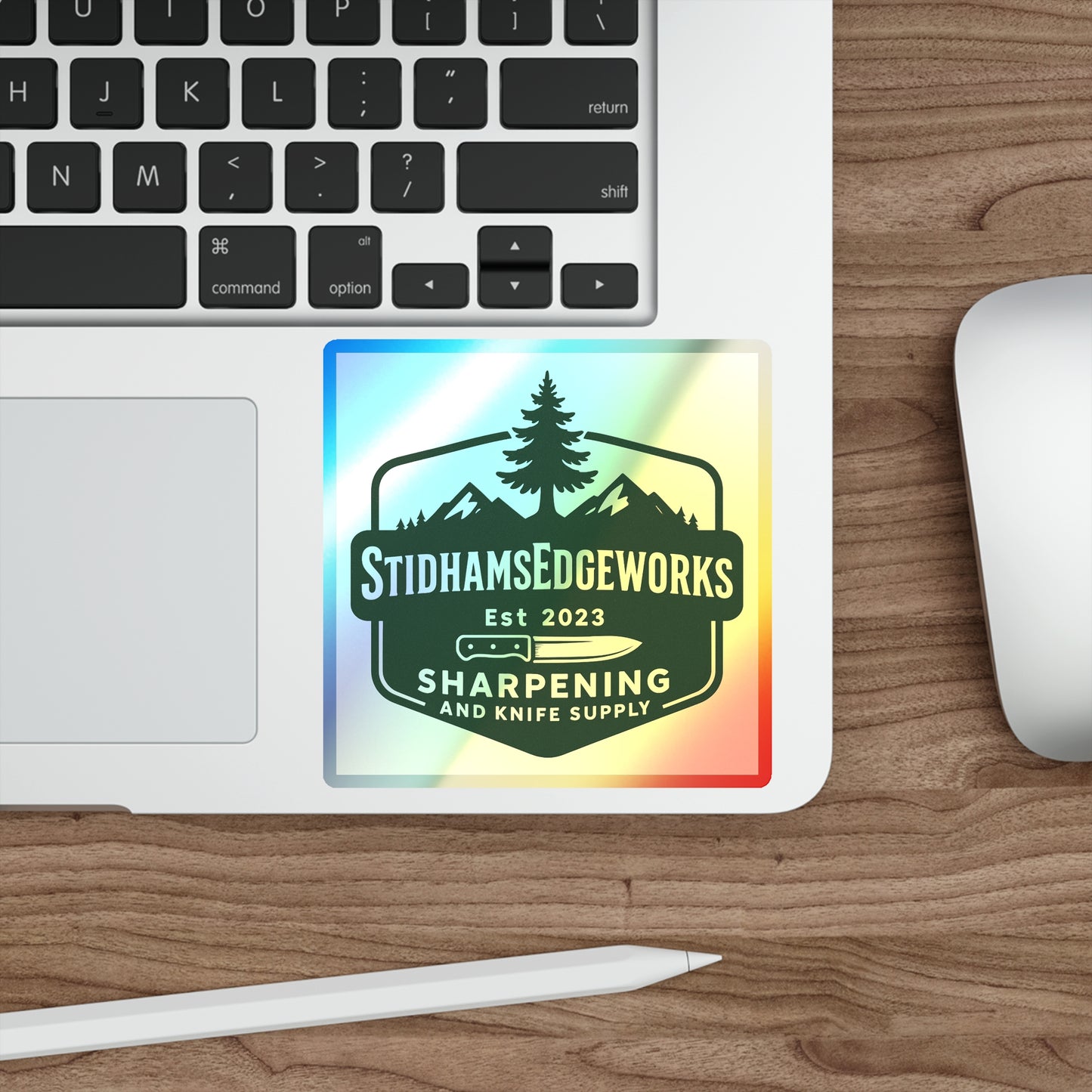 Holographic Outdoor Adventure Stickers | Perfect for Camping, Hiking Gear, Water Bottles, Surfboards, Outdoor Enthusiasts