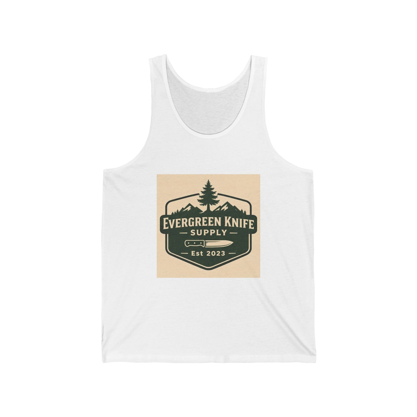 Evergreen Knife Supply Tank Top — Outdoor Camping Logo Vest