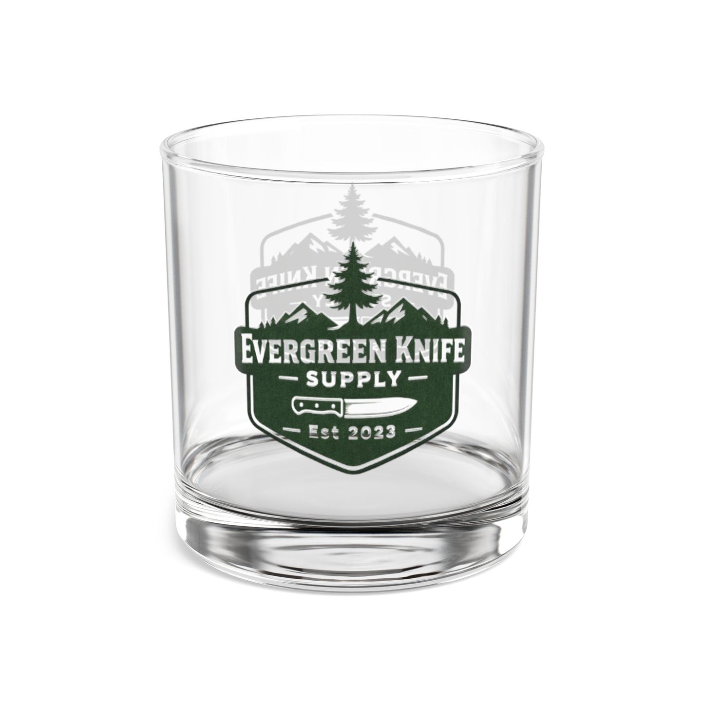 Rocks Glass — Evergreen Knife Supply 10oz Whiskey Glass