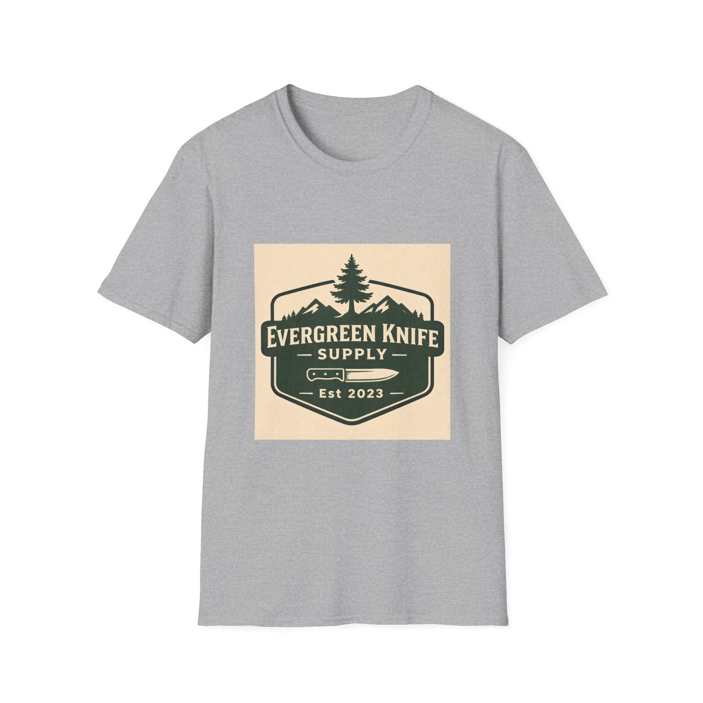 Evergreen Knife Supply Logo T-Shirt — Outdoor Camping Gear Tee