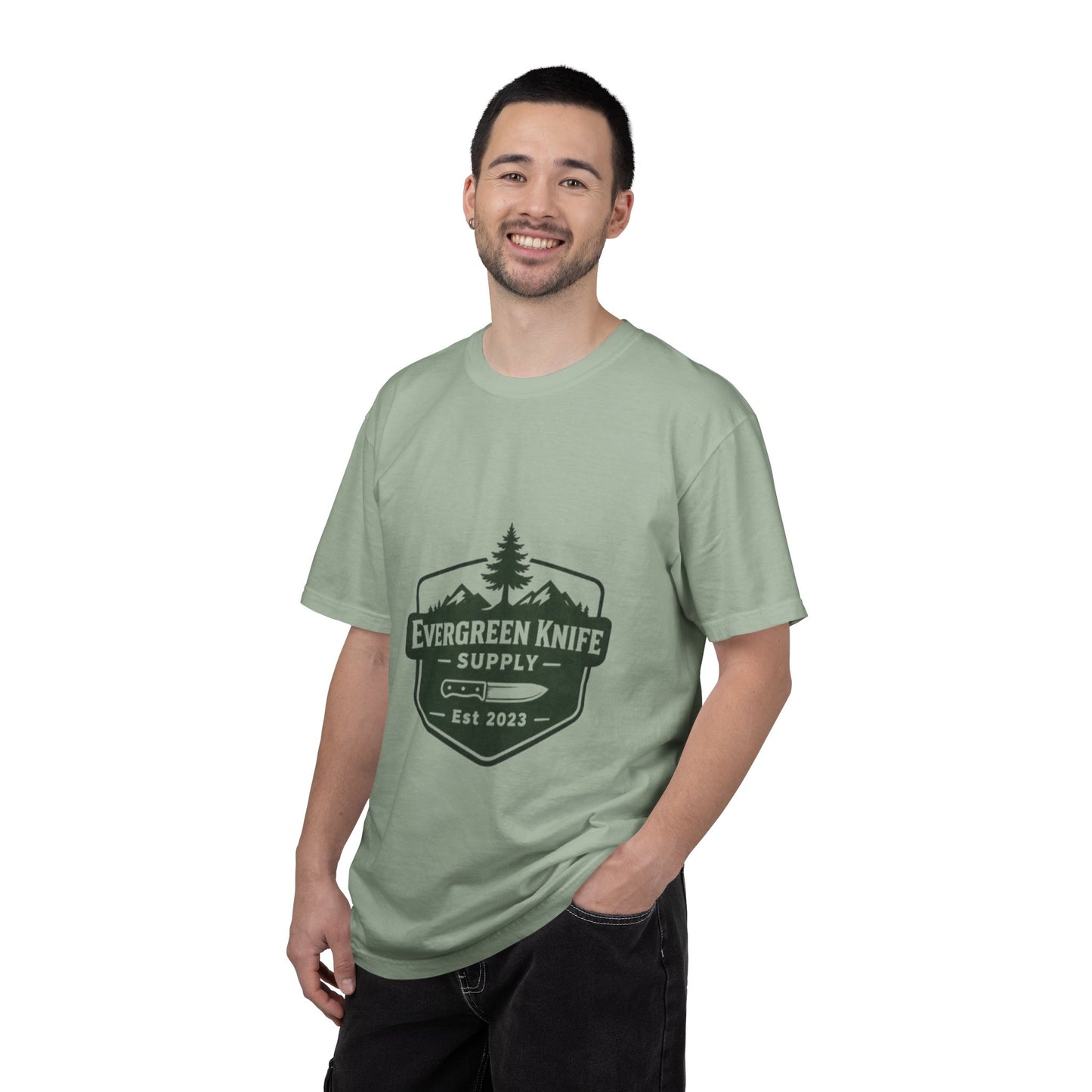 Evergreen Knife Supply T-Shirt — Outdoor Camping Logo Tee
