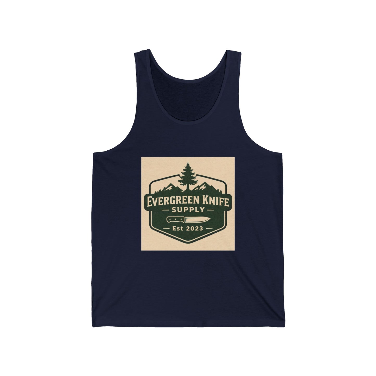 Evergreen Knife Supply Tank Top — Outdoor Camping Logo Vest
