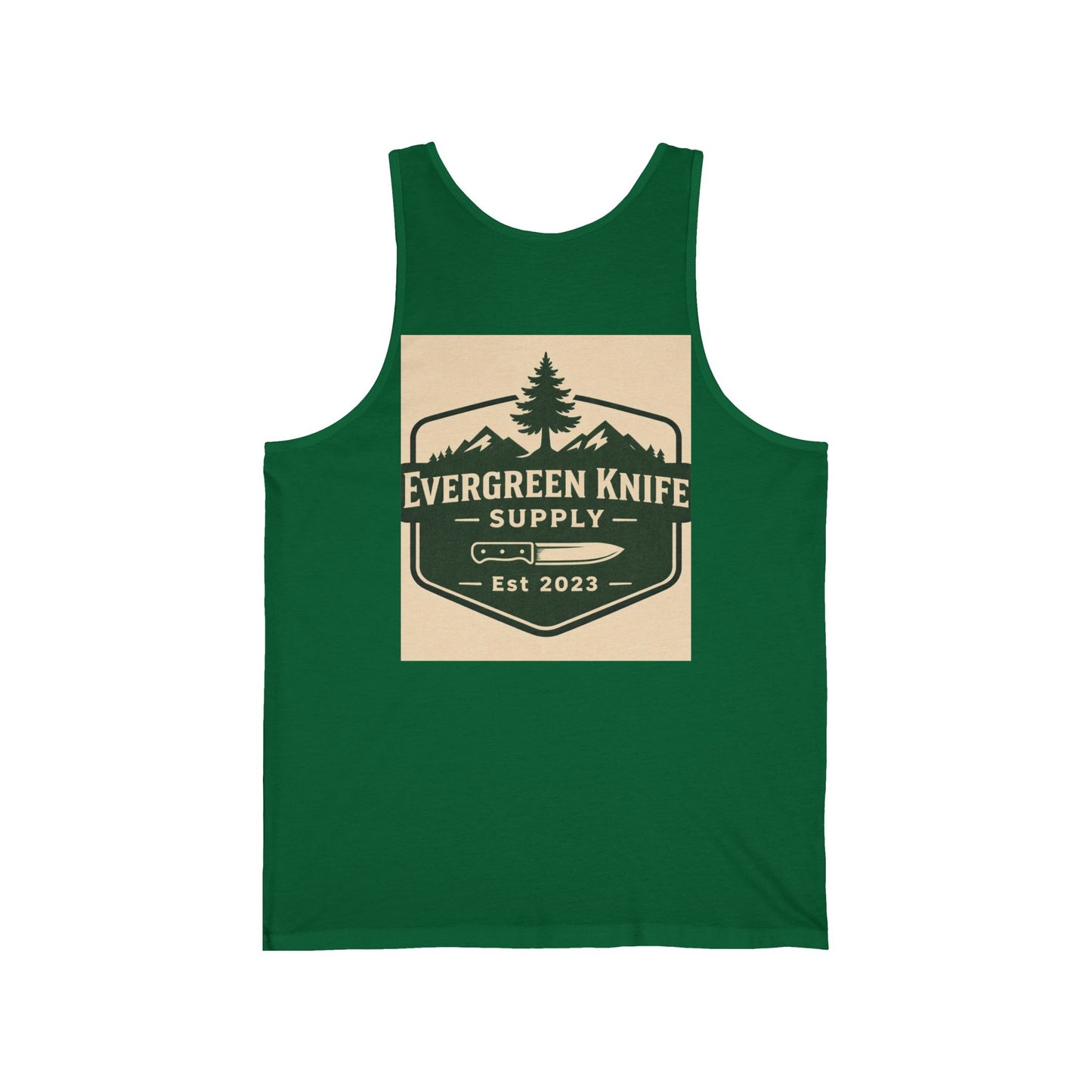Evergreen Knife Supply Tank Top — Outdoor Camping Logo Vest
