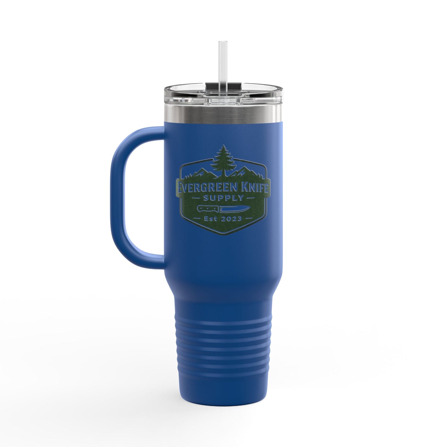 Evergreen Knife Supply 40oz Insulated Travel Mug - Outdoor Camping Tumbler
