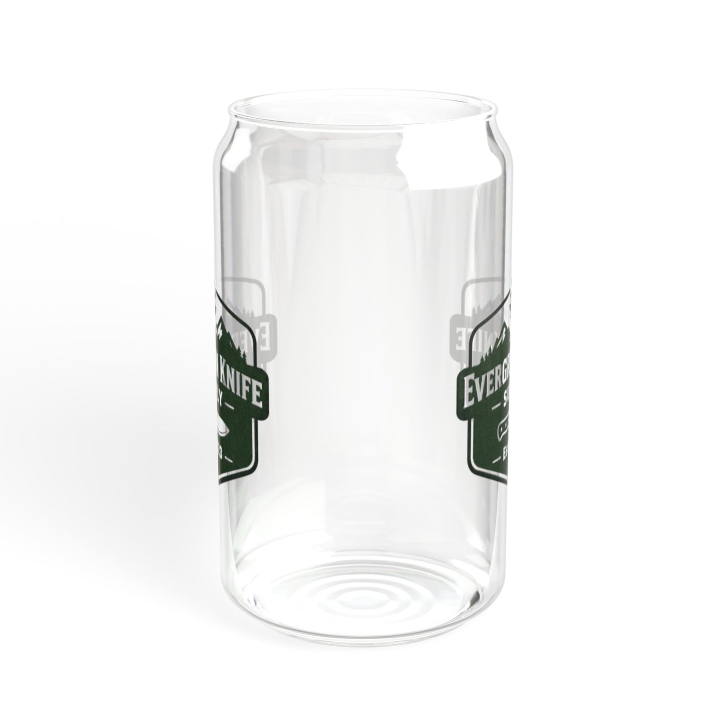 Evergreen Knife Supply 16oz Sipper Glass – Bamboo Lid Travel Tumbler