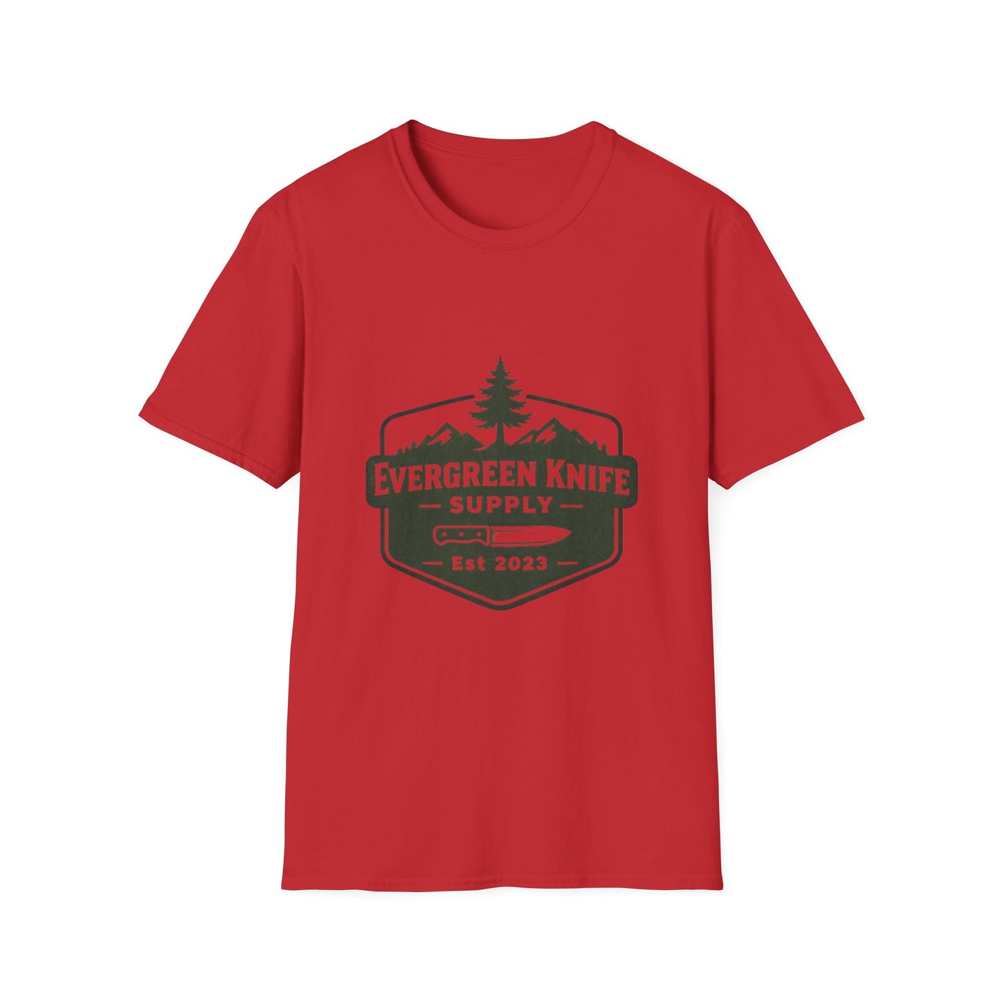 Evergreen Knife Supply Logo T-Shirt — Outdoor Camping Gear Tee