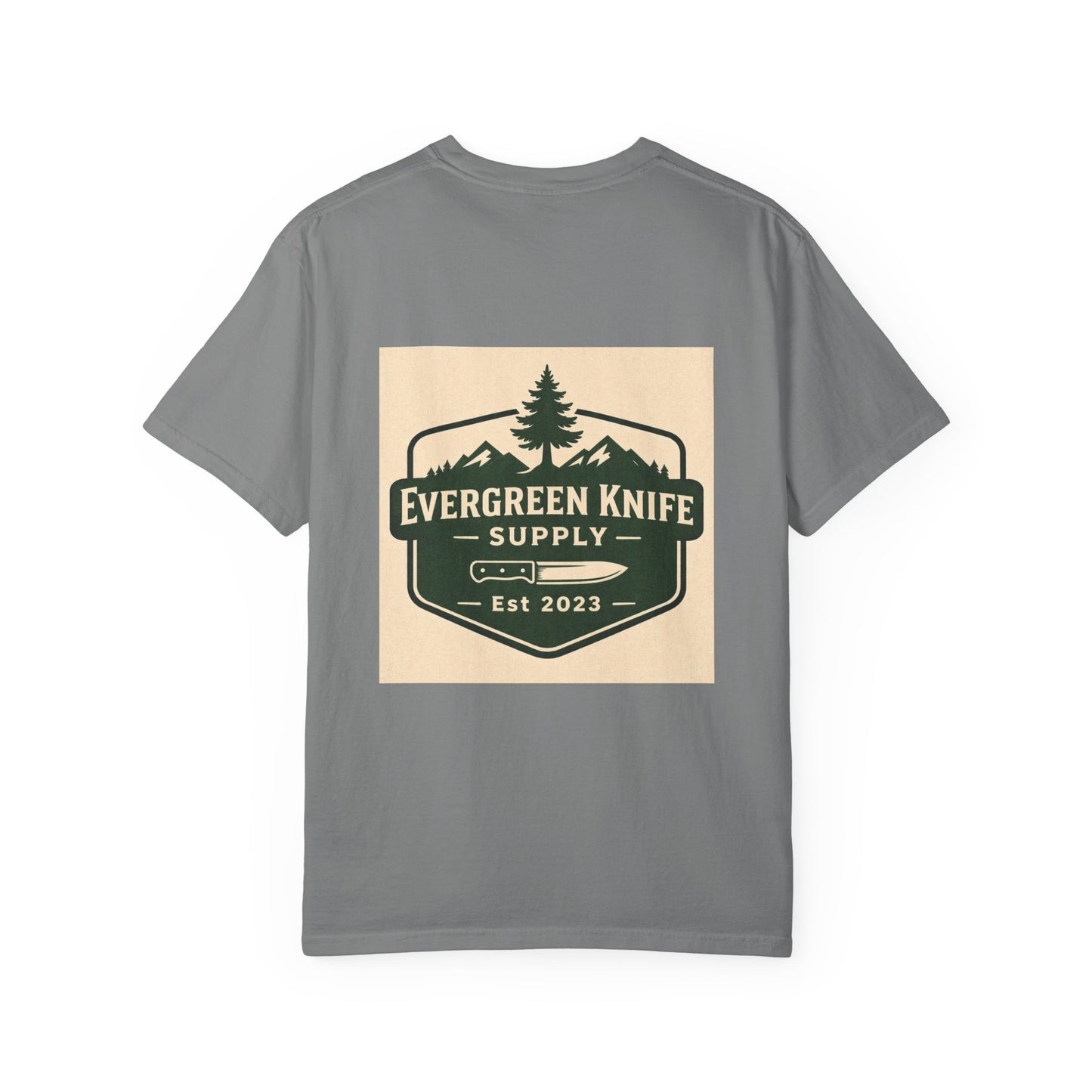 Evergreen Knife Supply T-Shirt — Outdoor Camping Logo Tee