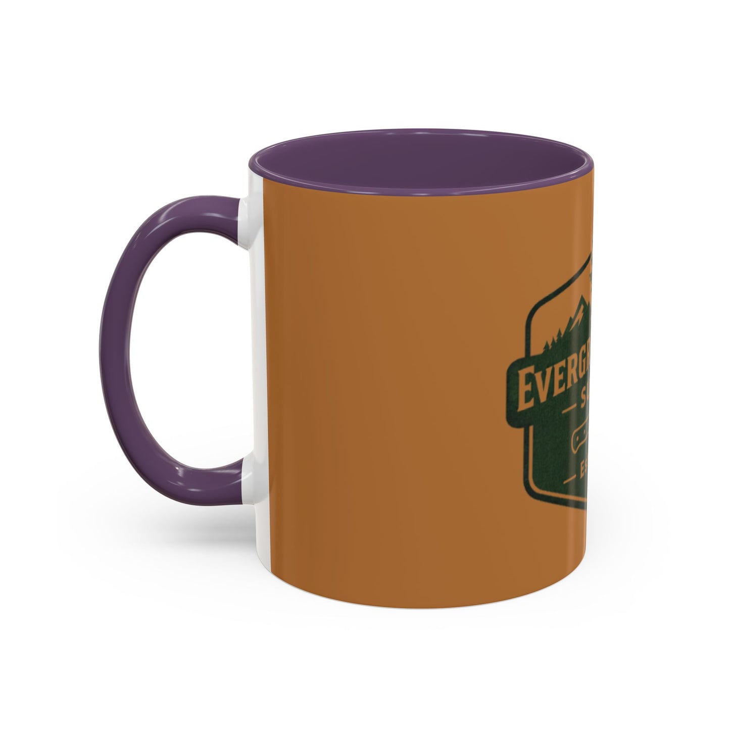 Evergreen Knife Supply Coffee Mug — Rustic Outdoor Camper 11/15oz Accent Mug