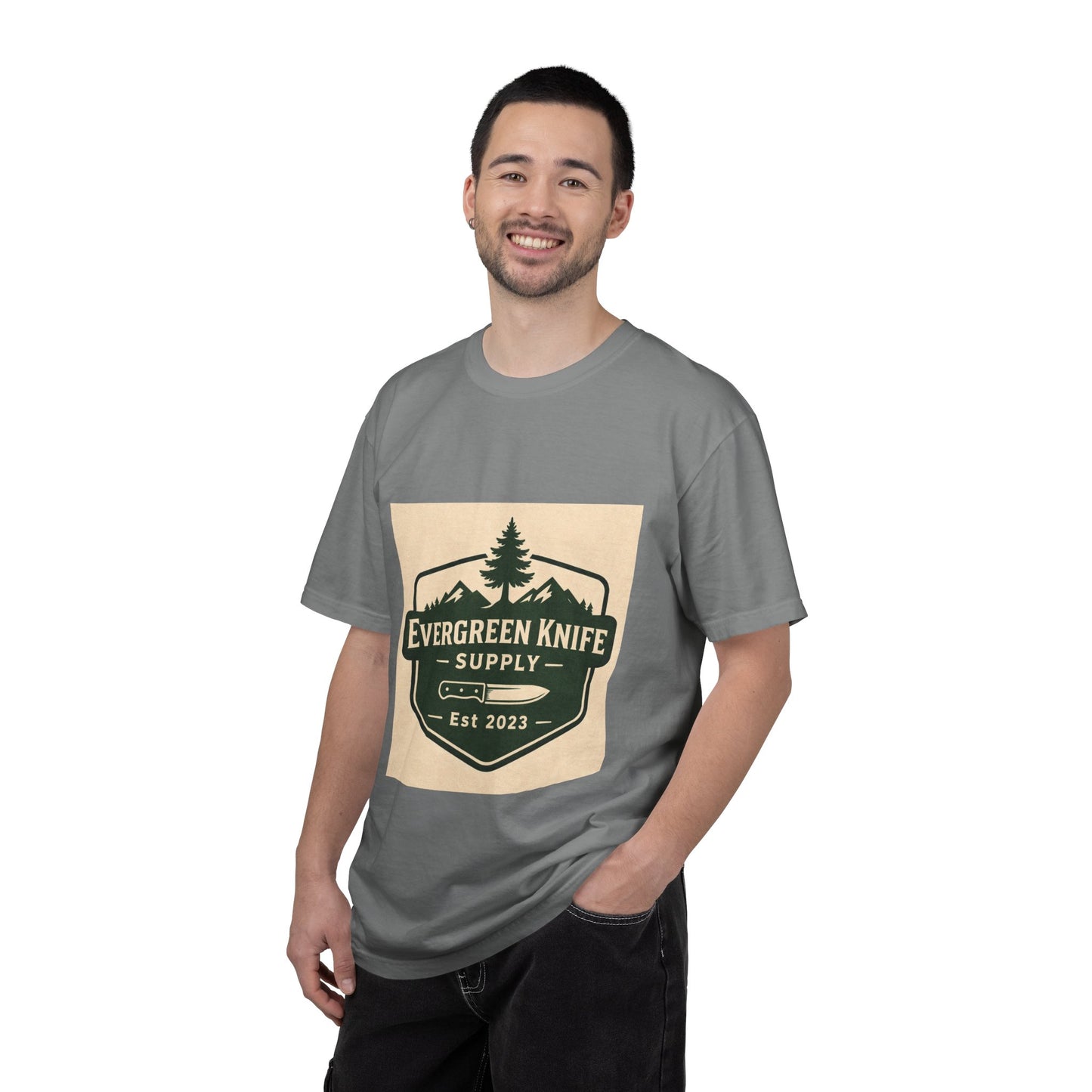 Evergreen Knife Supply T-Shirt — Outdoor Camping Logo Tee
