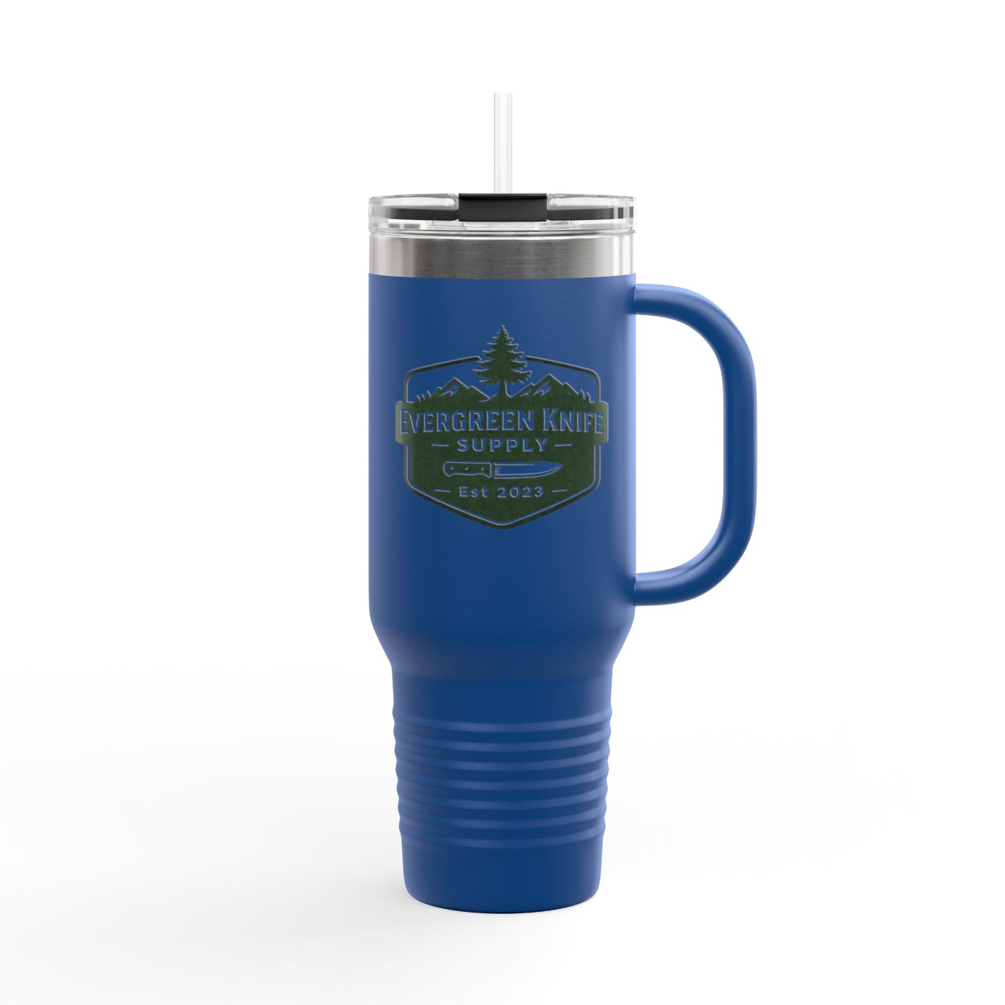 Evergreen Knife Supply 40oz Insulated Travel Mug - Outdoor Camping Tumbler