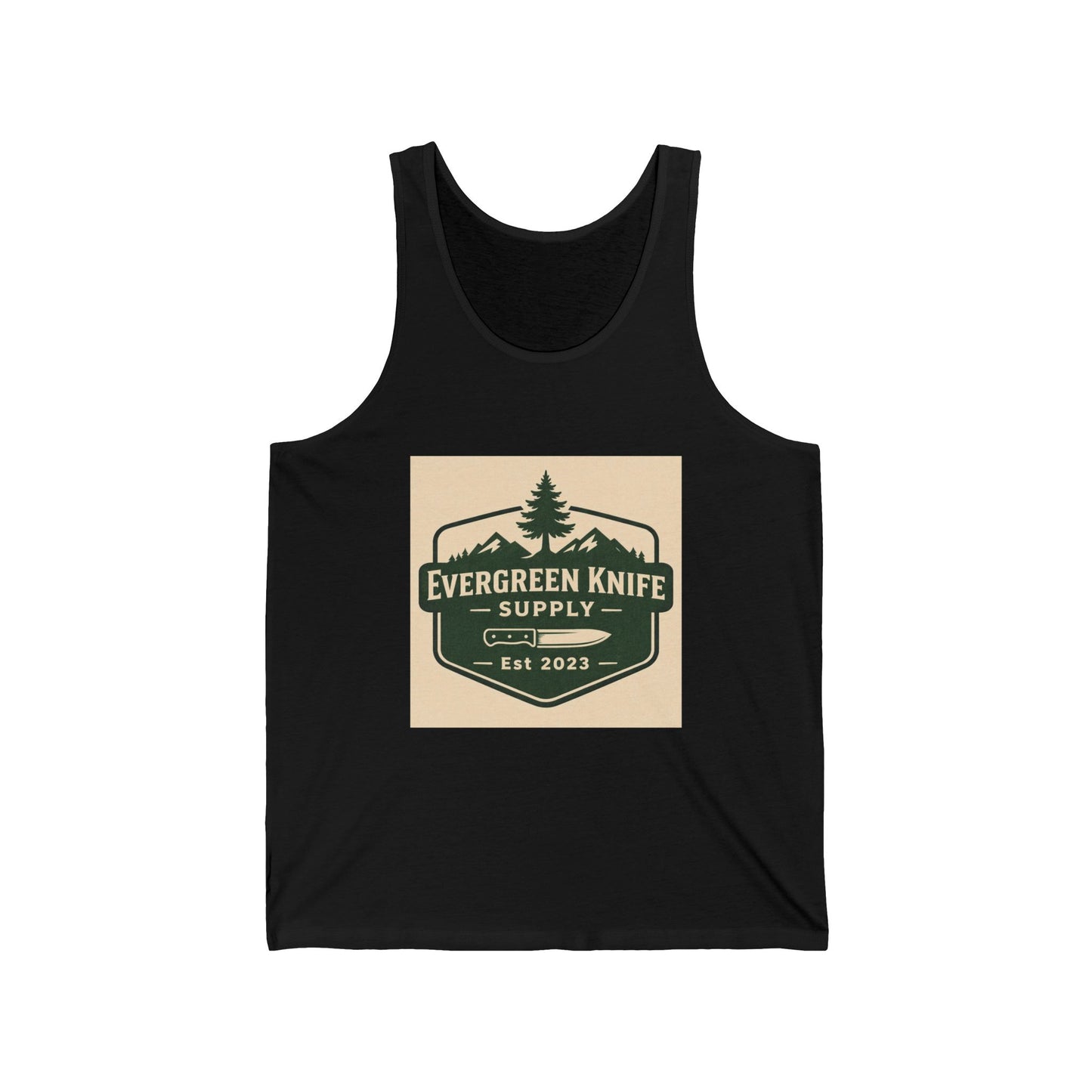 Evergreen Knife Supply Tank Top — Outdoor Camping Logo Vest